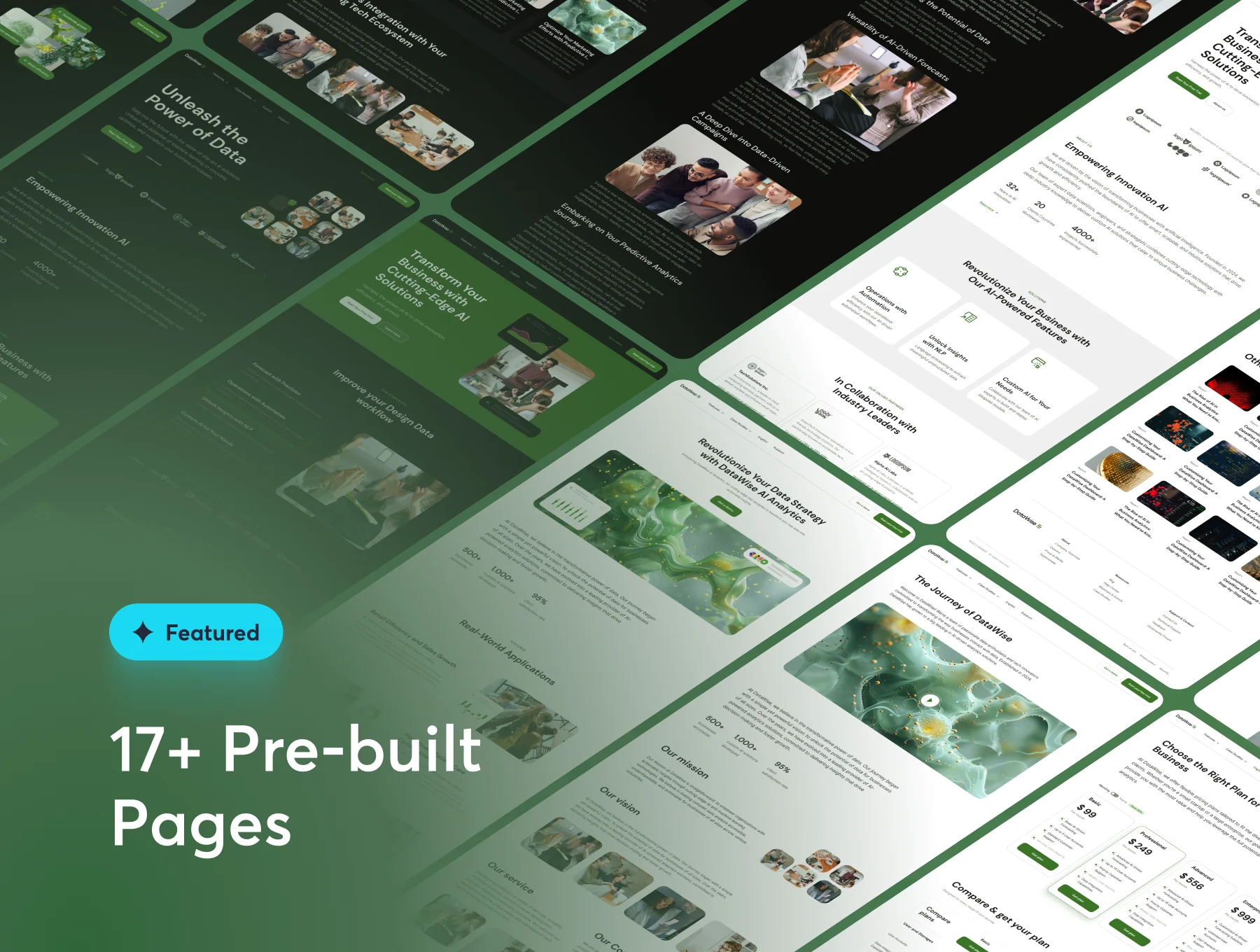 DataWise UI Kit & Premium SaaS Framer Template 4