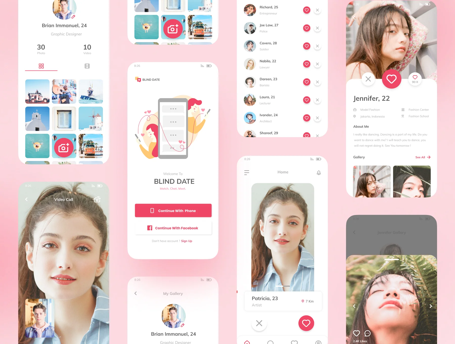 Date App - Mobile UI Kit 3