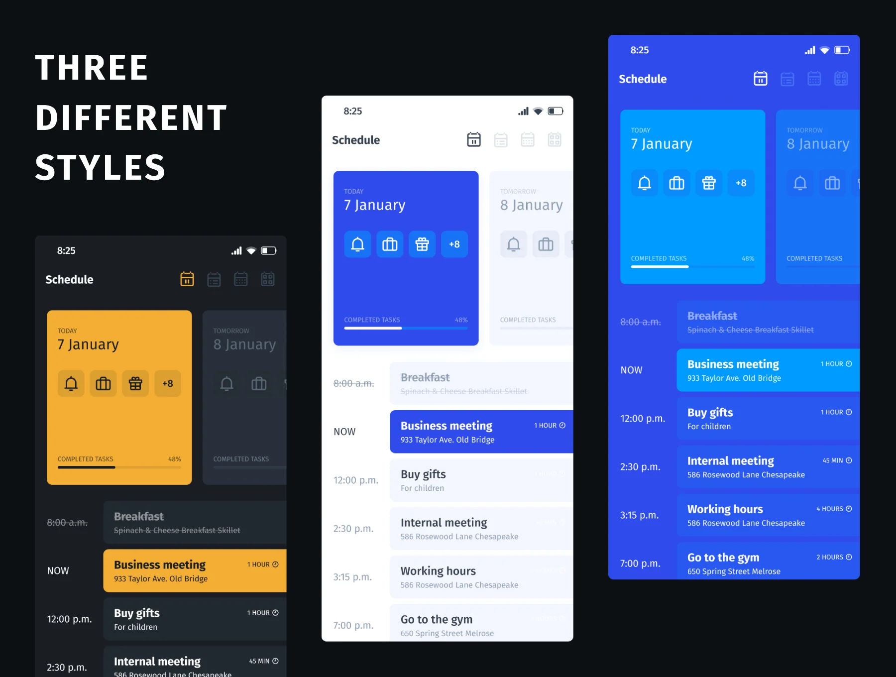 DateOs - Calendar UI Kit 3