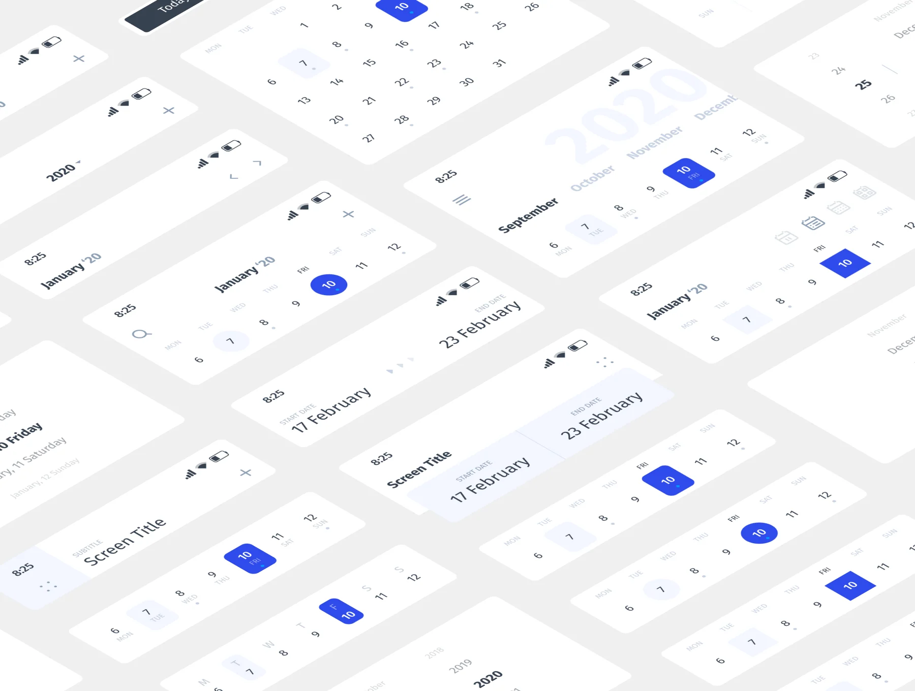 DateOs - Calendar UI Kit 5