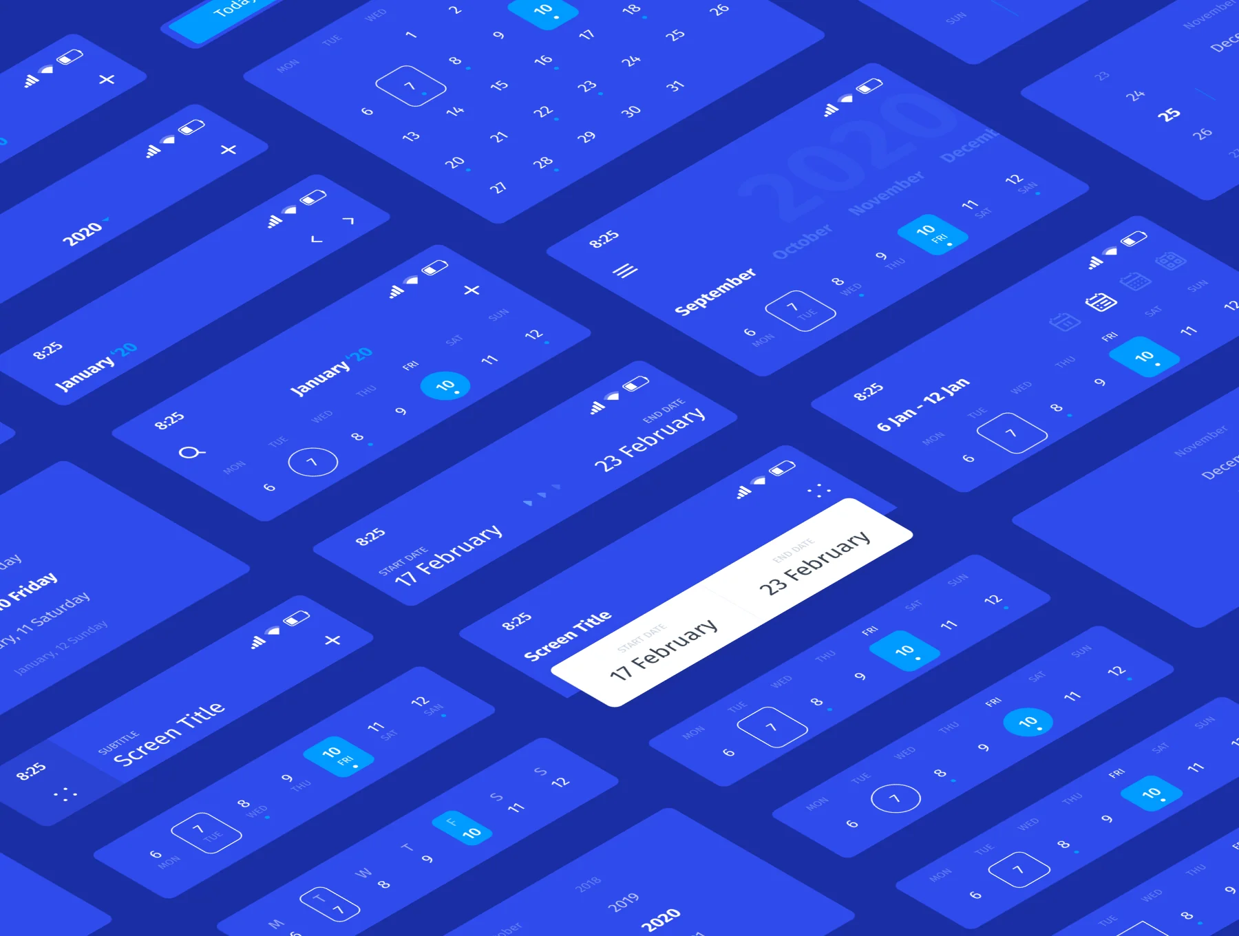 DateOs - Calendar UI Kit 6