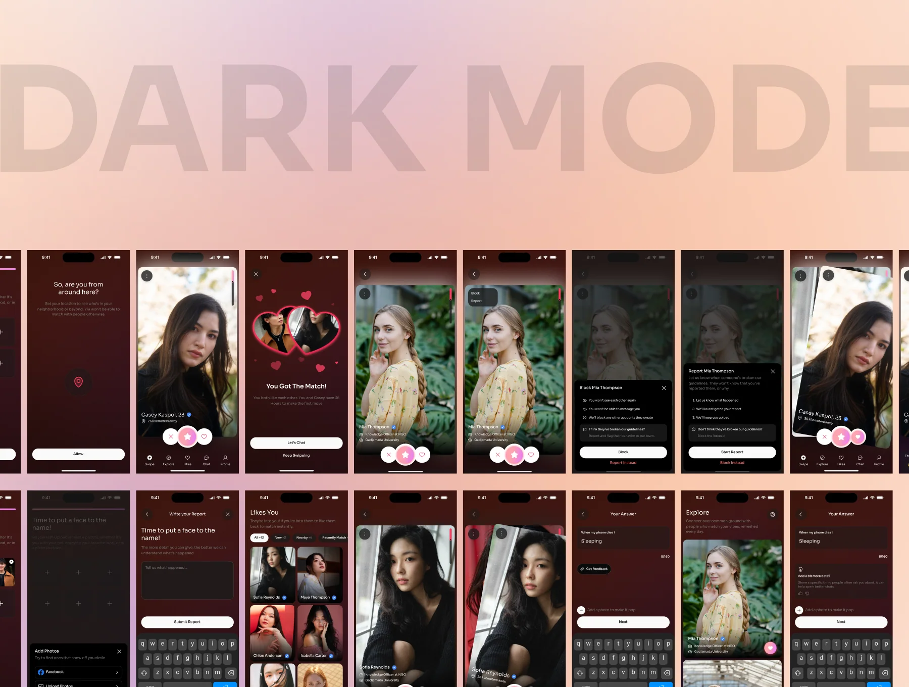 Dating App Mobile UI Kit 5