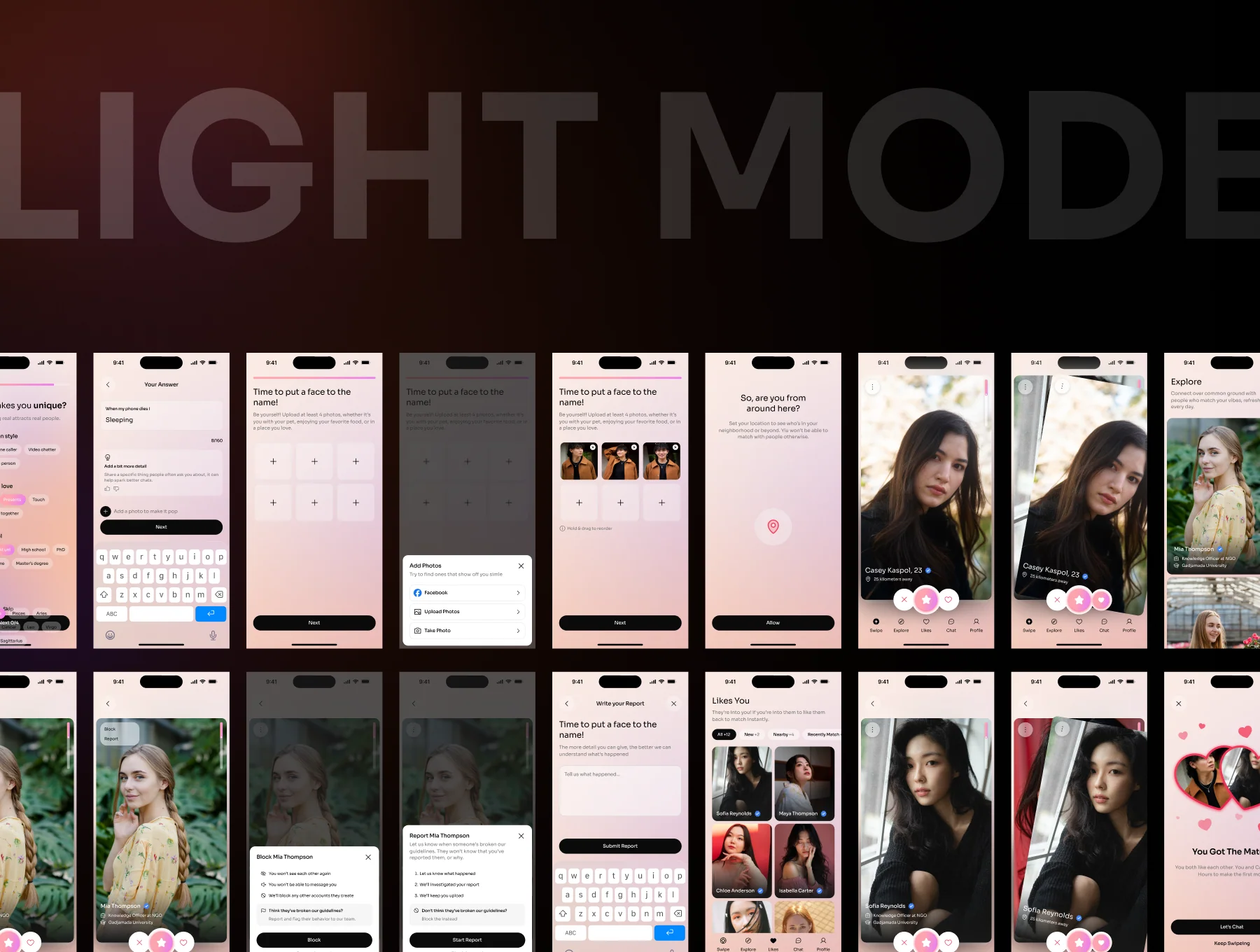 Dating App Mobile UI Kit 6