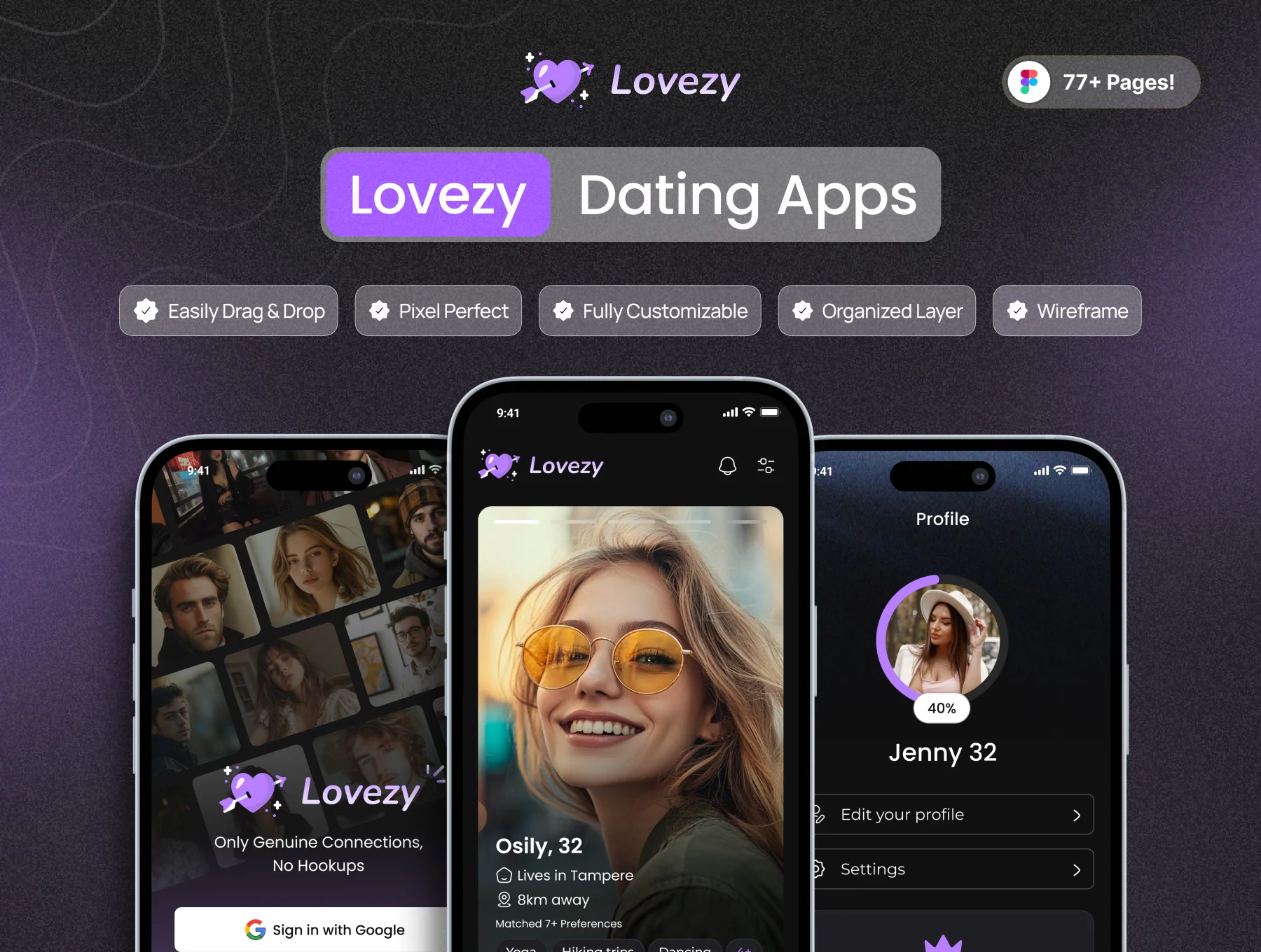 Dating App UI Kit Design 2