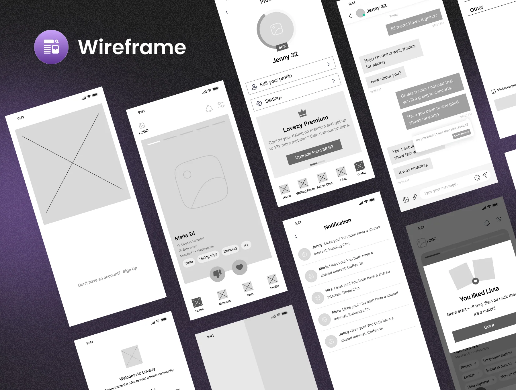 Dating App UI Kit Design 4