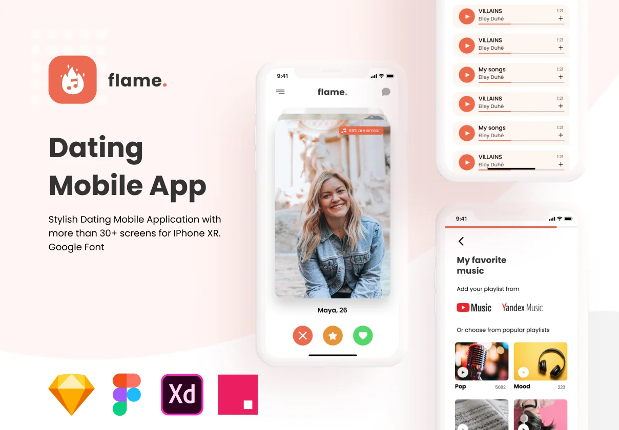 Dating Mobile Application UI Kit