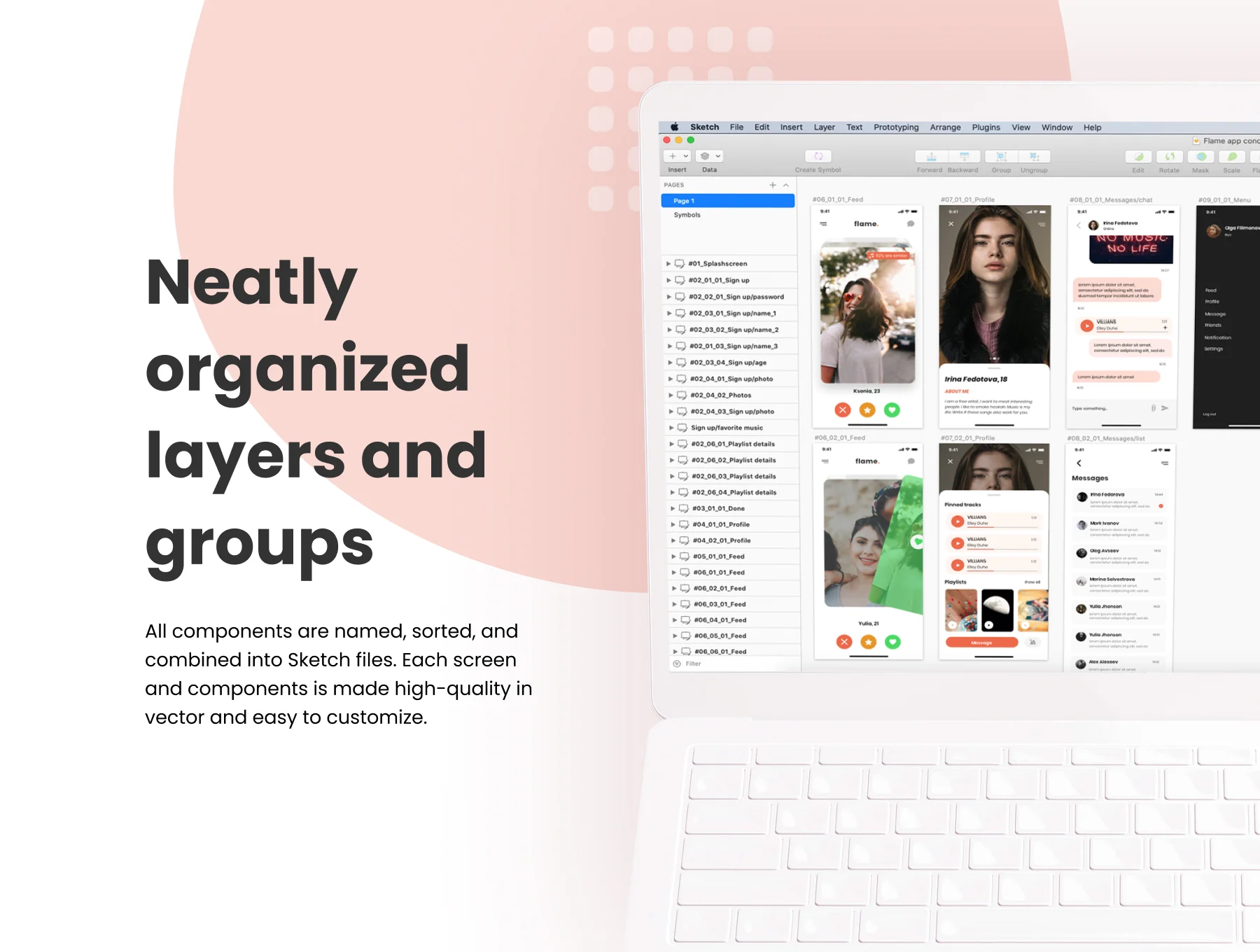Dating Mobile Application UI Kit 4