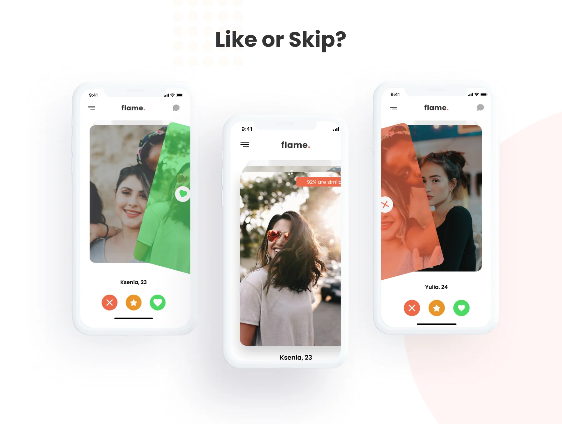 Dating Mobile Application UI Kit 6