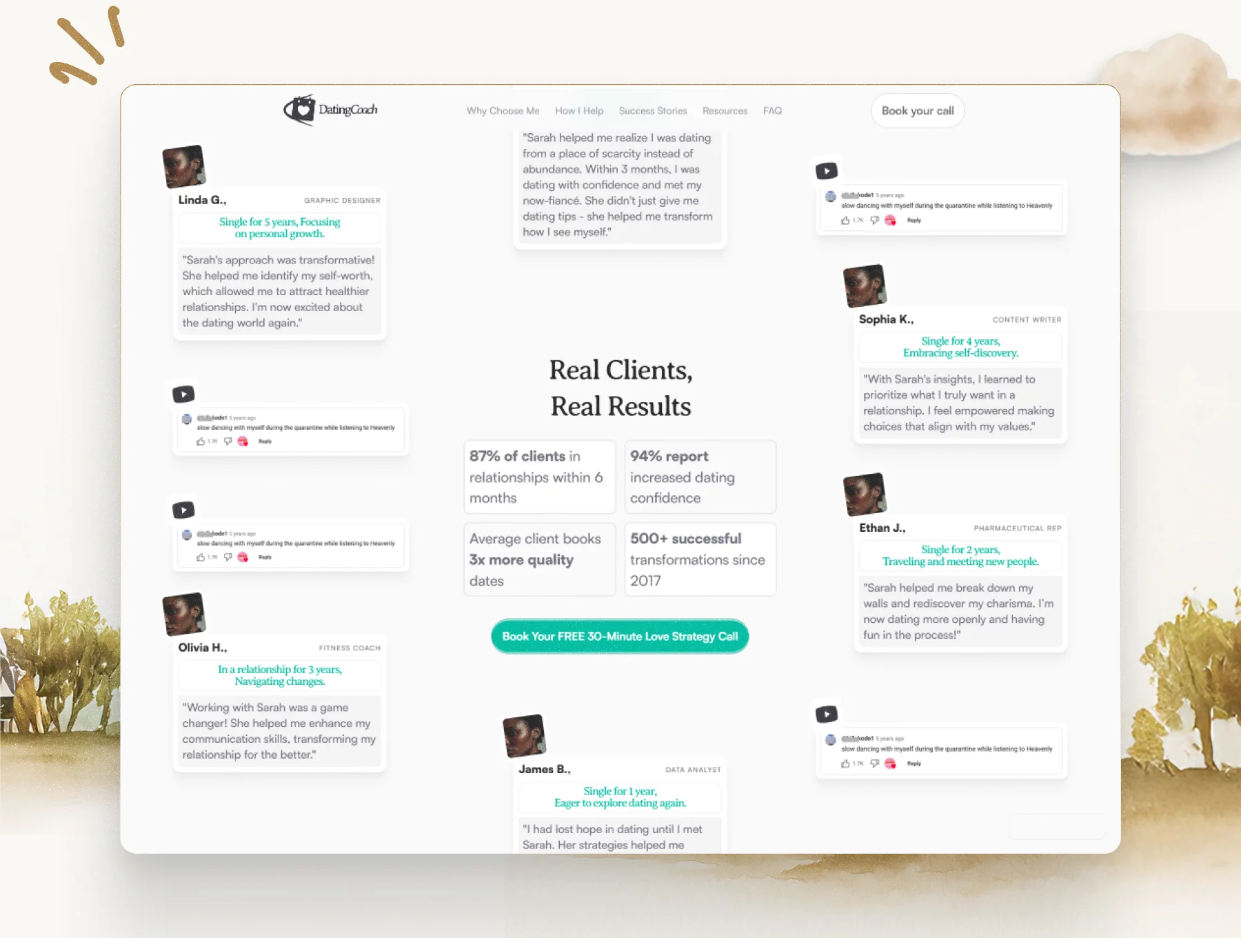 DatingCoach - High-Converting Landing Page Template 2