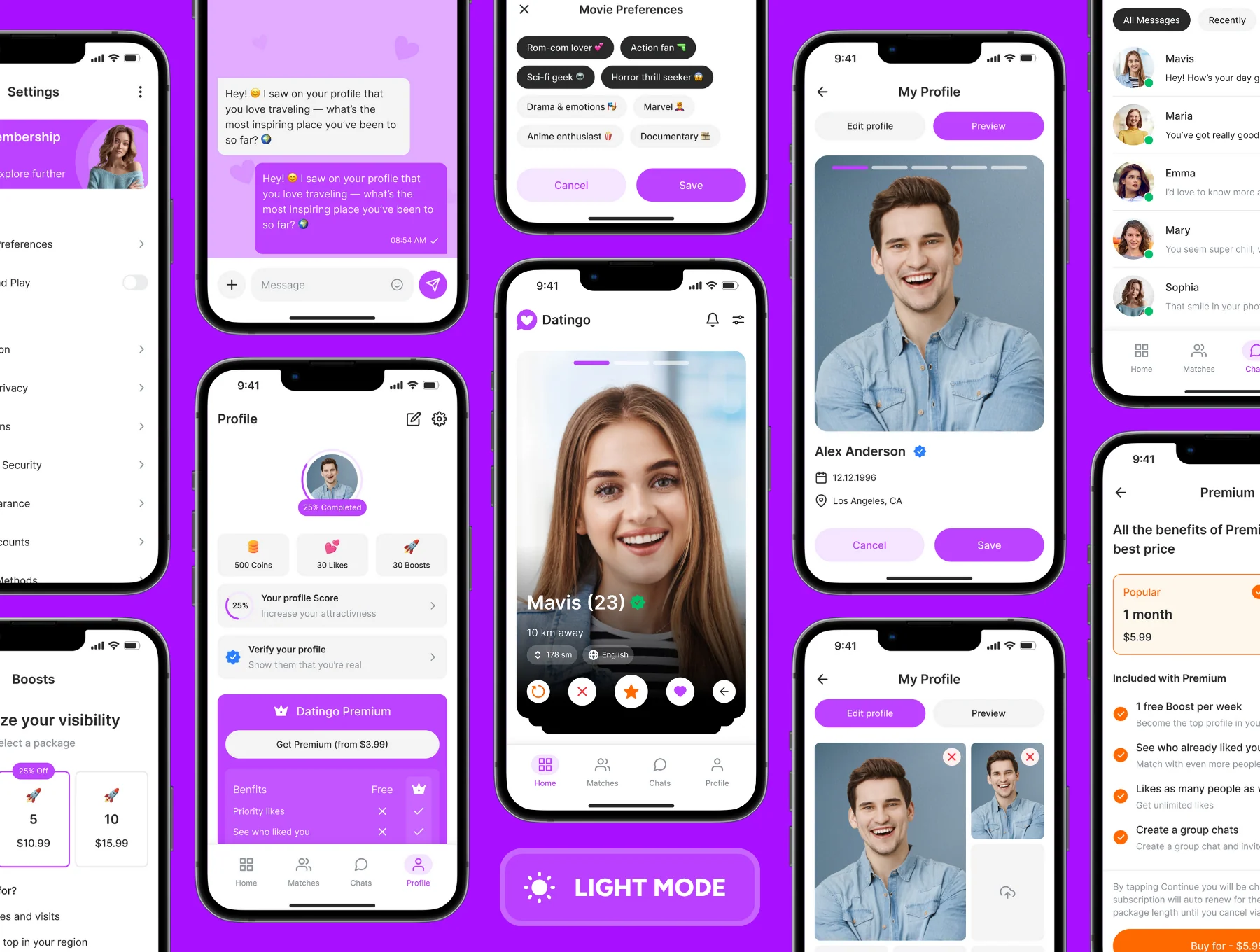 Datingo - Modern Dating App UI Kit 6