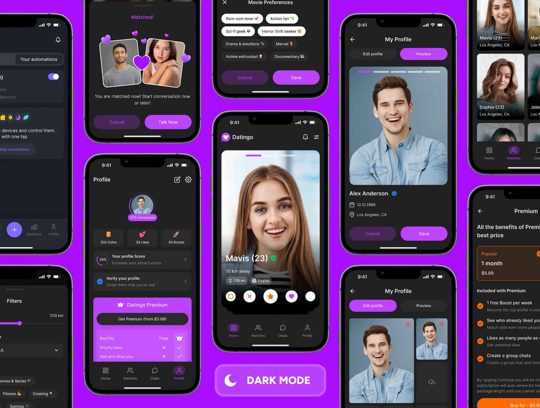 Datingo - Modern Dating App UI Kit 7