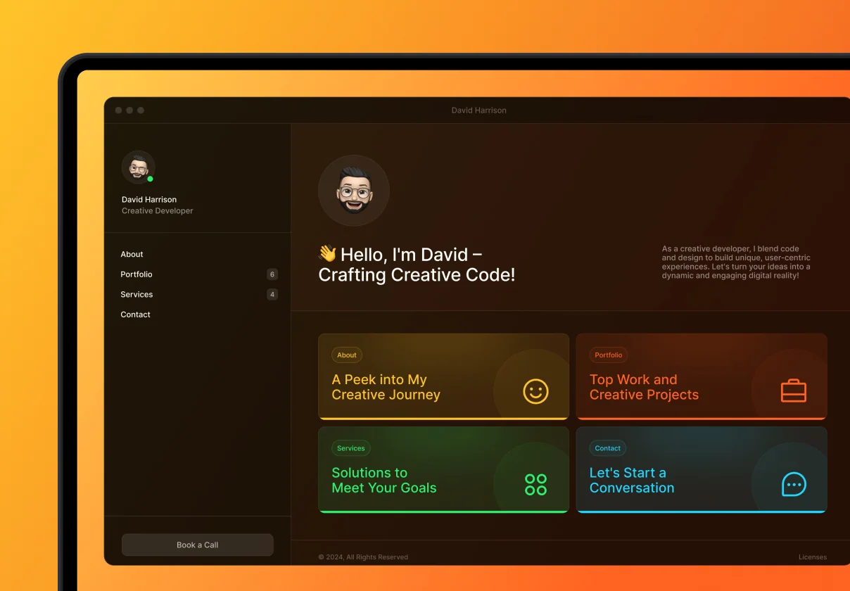 David Harrison – Developer Portfolio Website