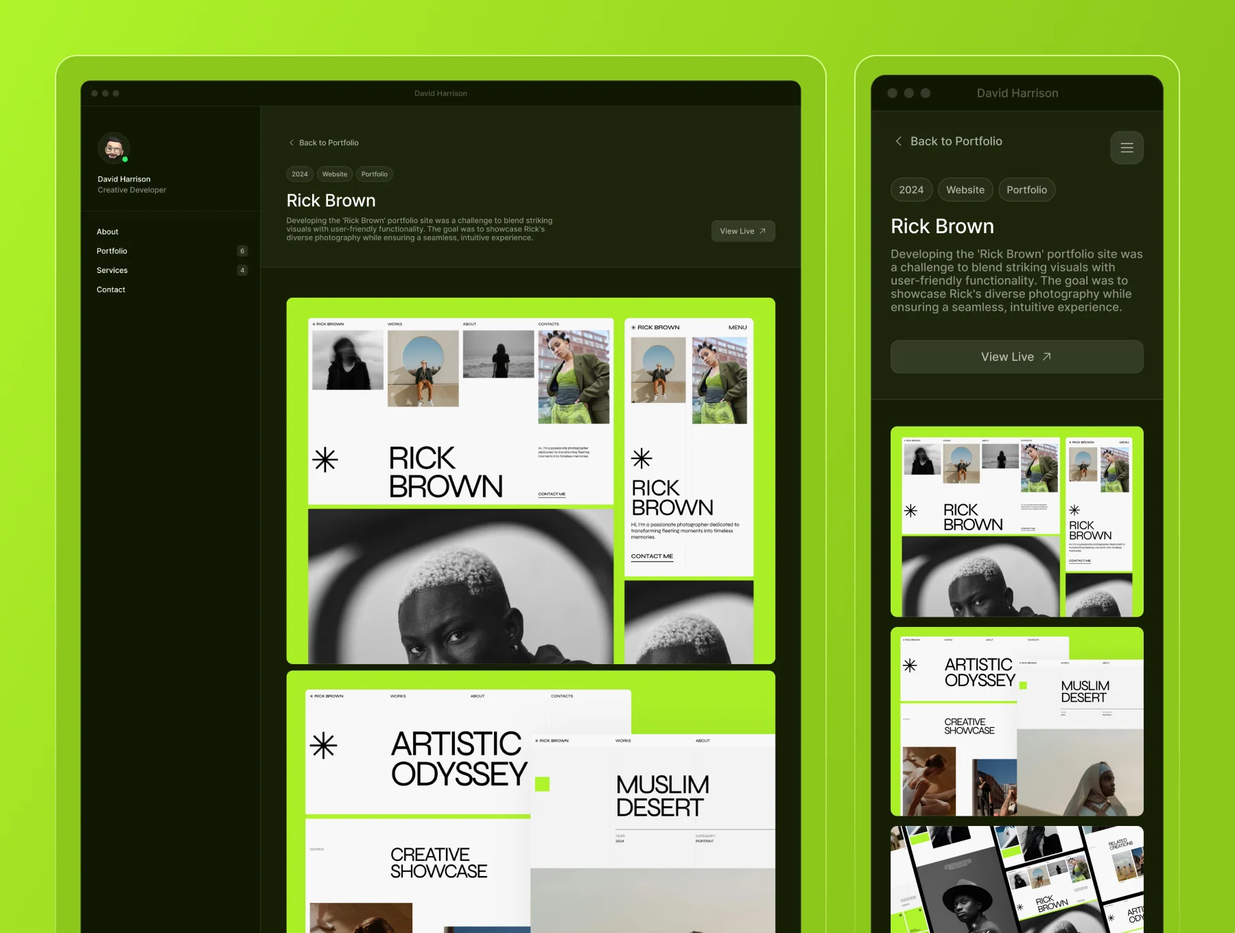 David Harrison – Developer Portfolio Website 4