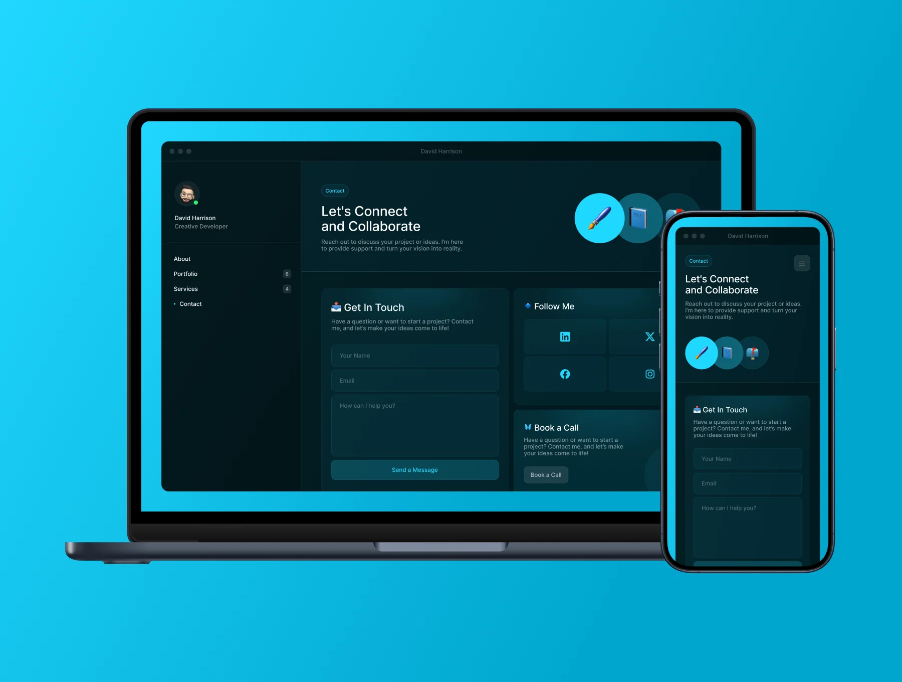 David Harrison – Developer Portfolio Website 6