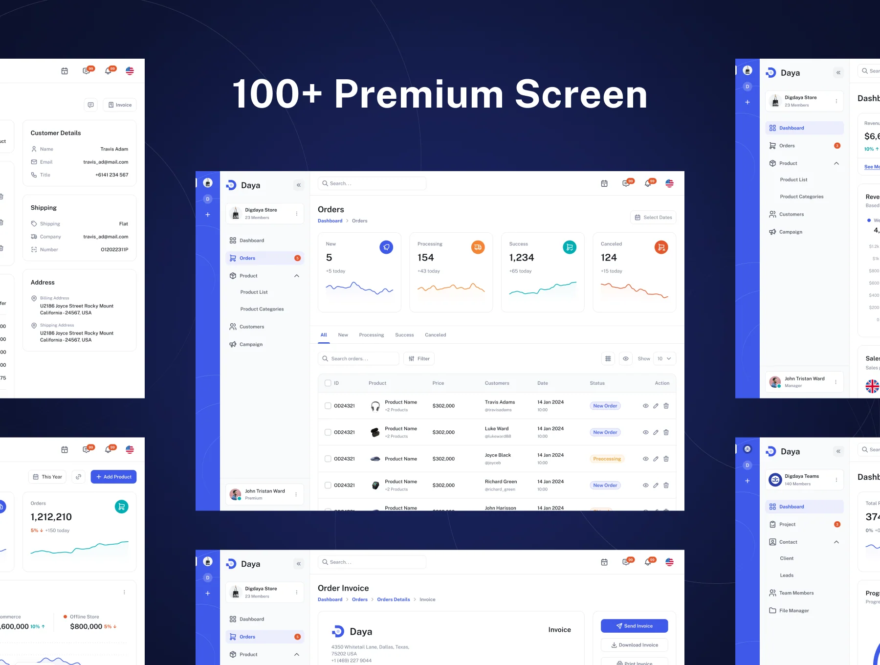 Daya - Multipurpose Dashboard UI Kit 3