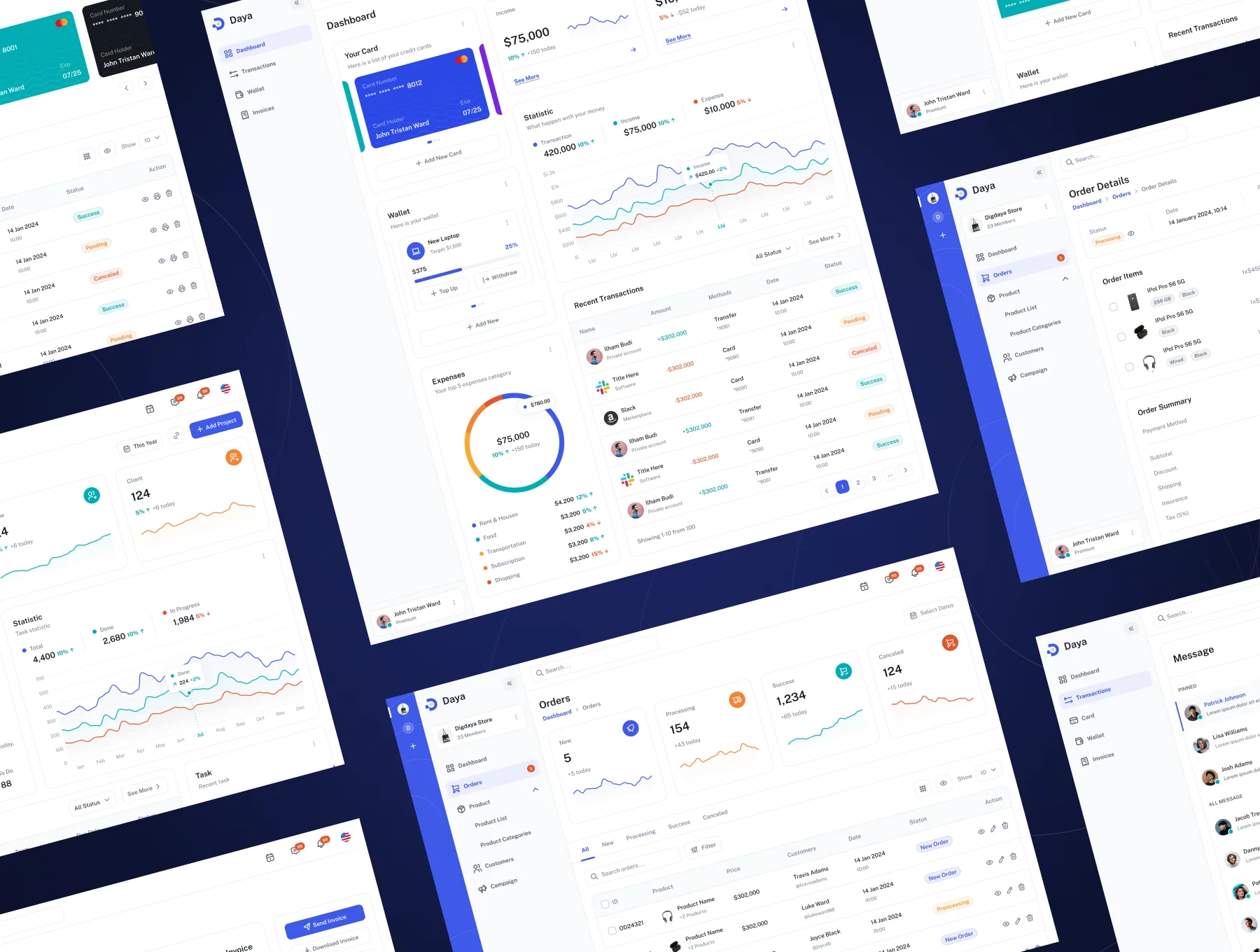 Daya - Multipurpose Dashboard UI Kit 5