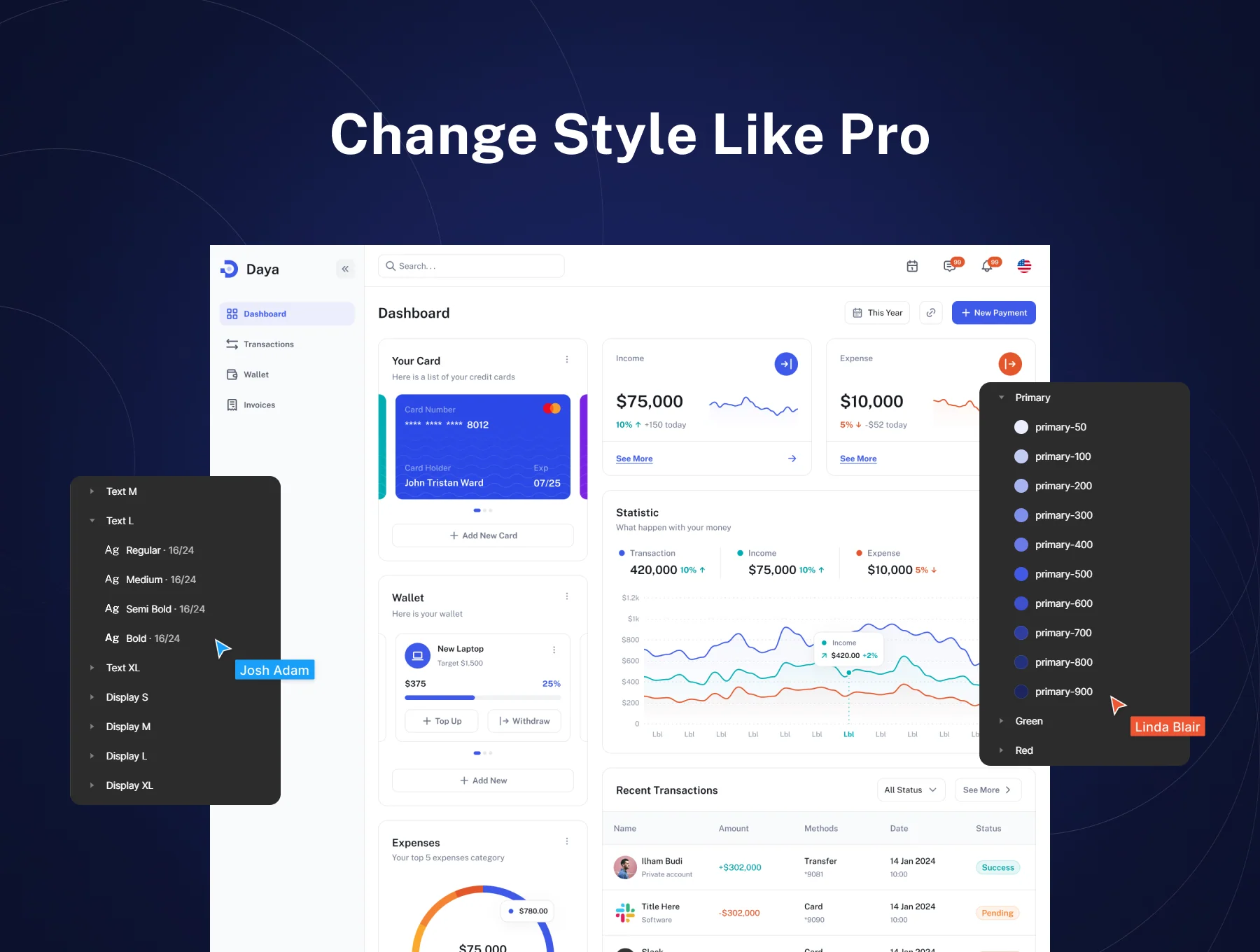 Daya - Multipurpose Dashboard UI Kit 6