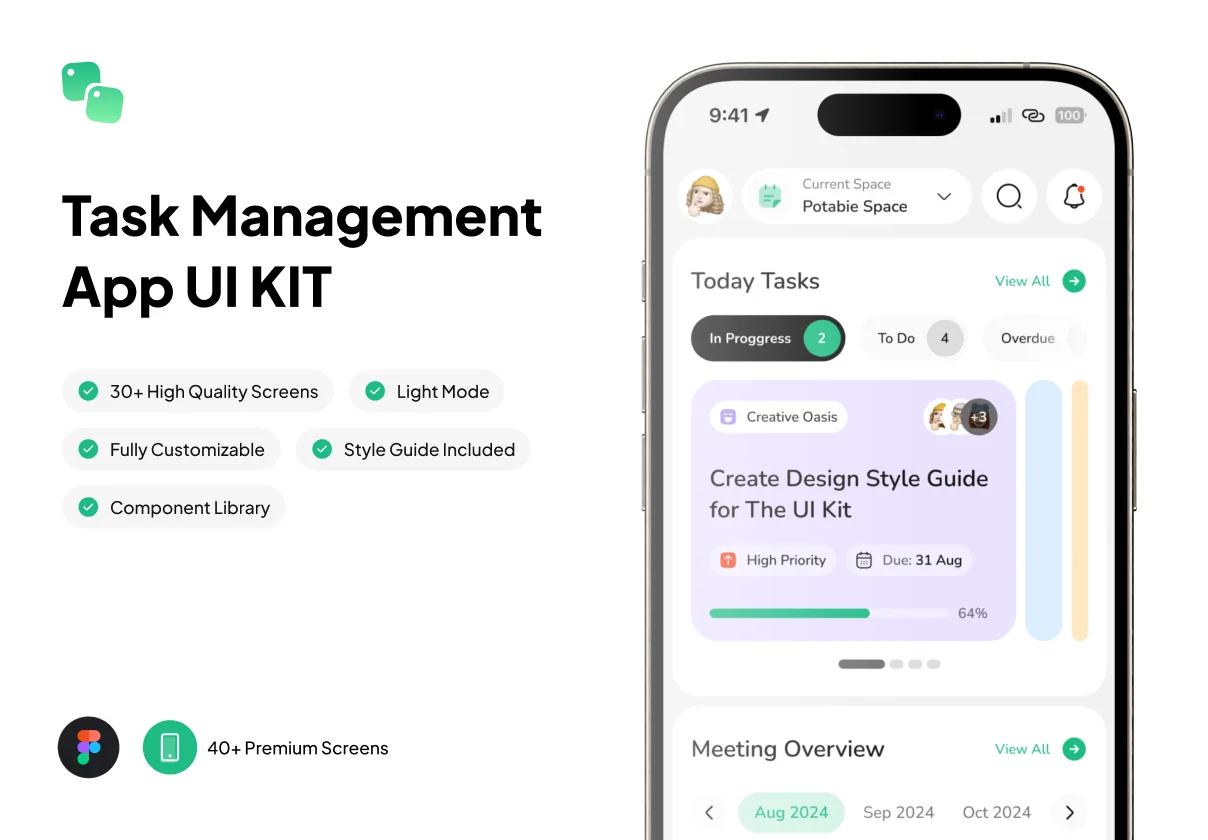 Daylies - Task Management UI Kit