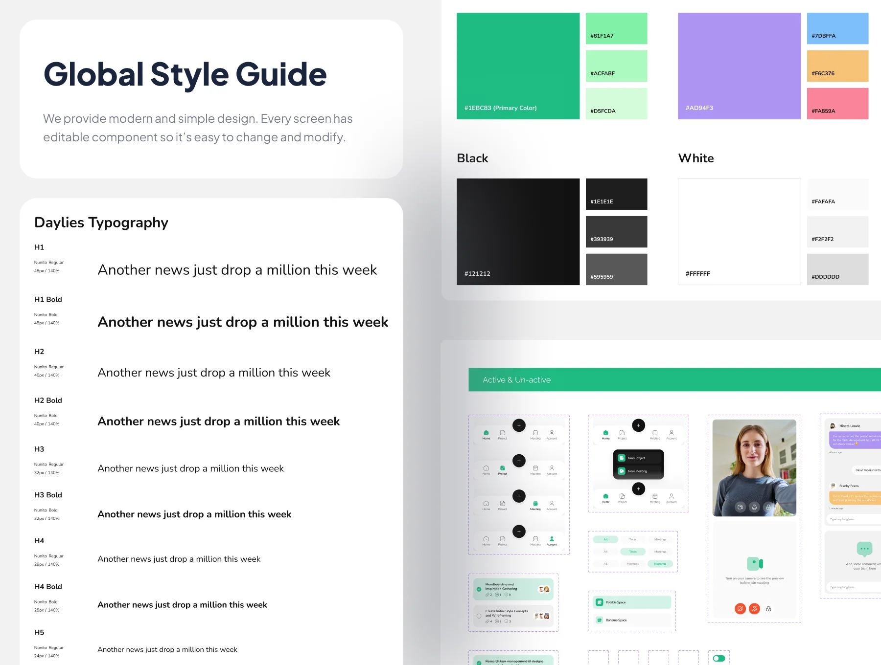 Daylies - Task Management UI Kit 3