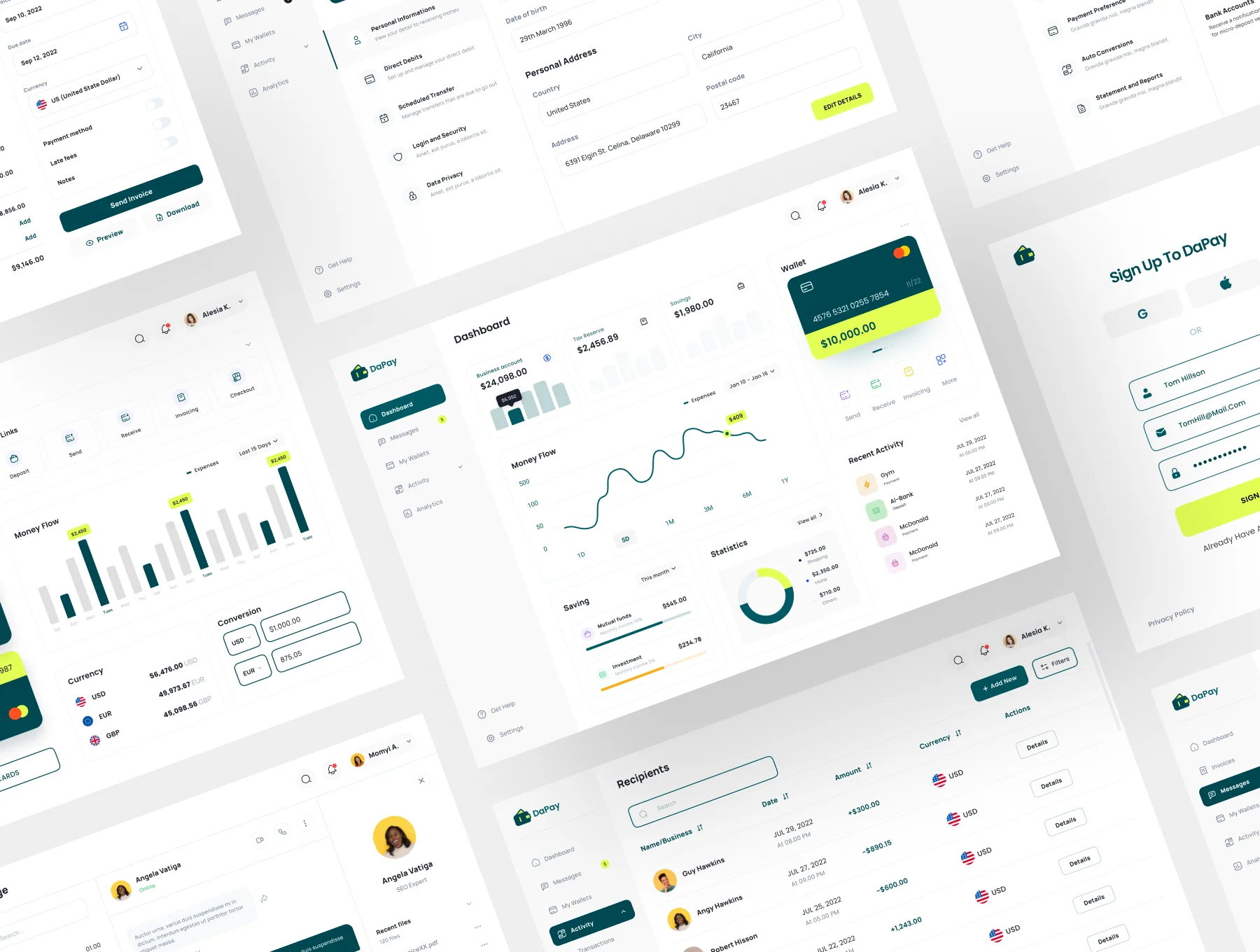 DayPay - Fintech Dashboard UI KIT 2