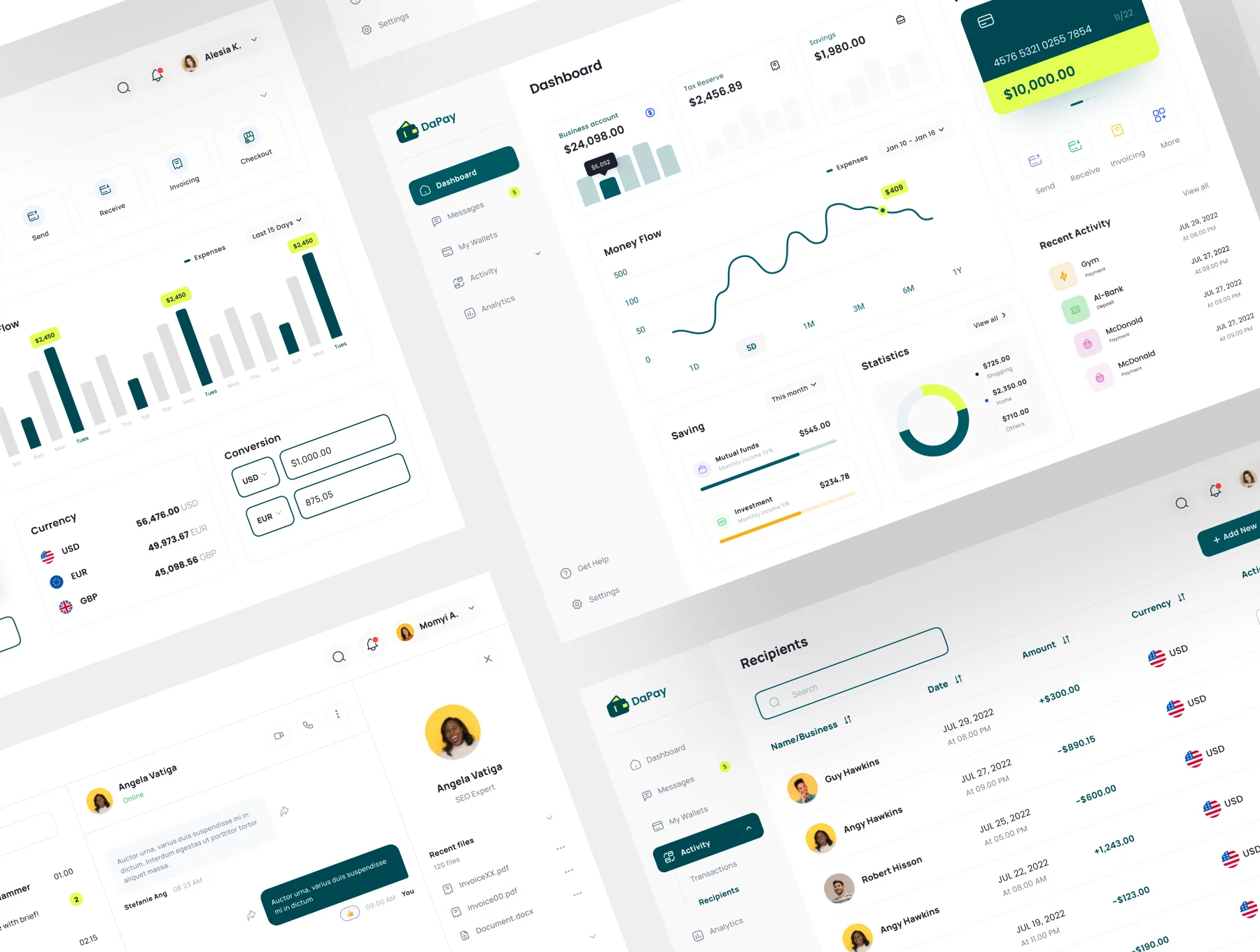 DayPay - Fintech Dashboard UI KIT 5