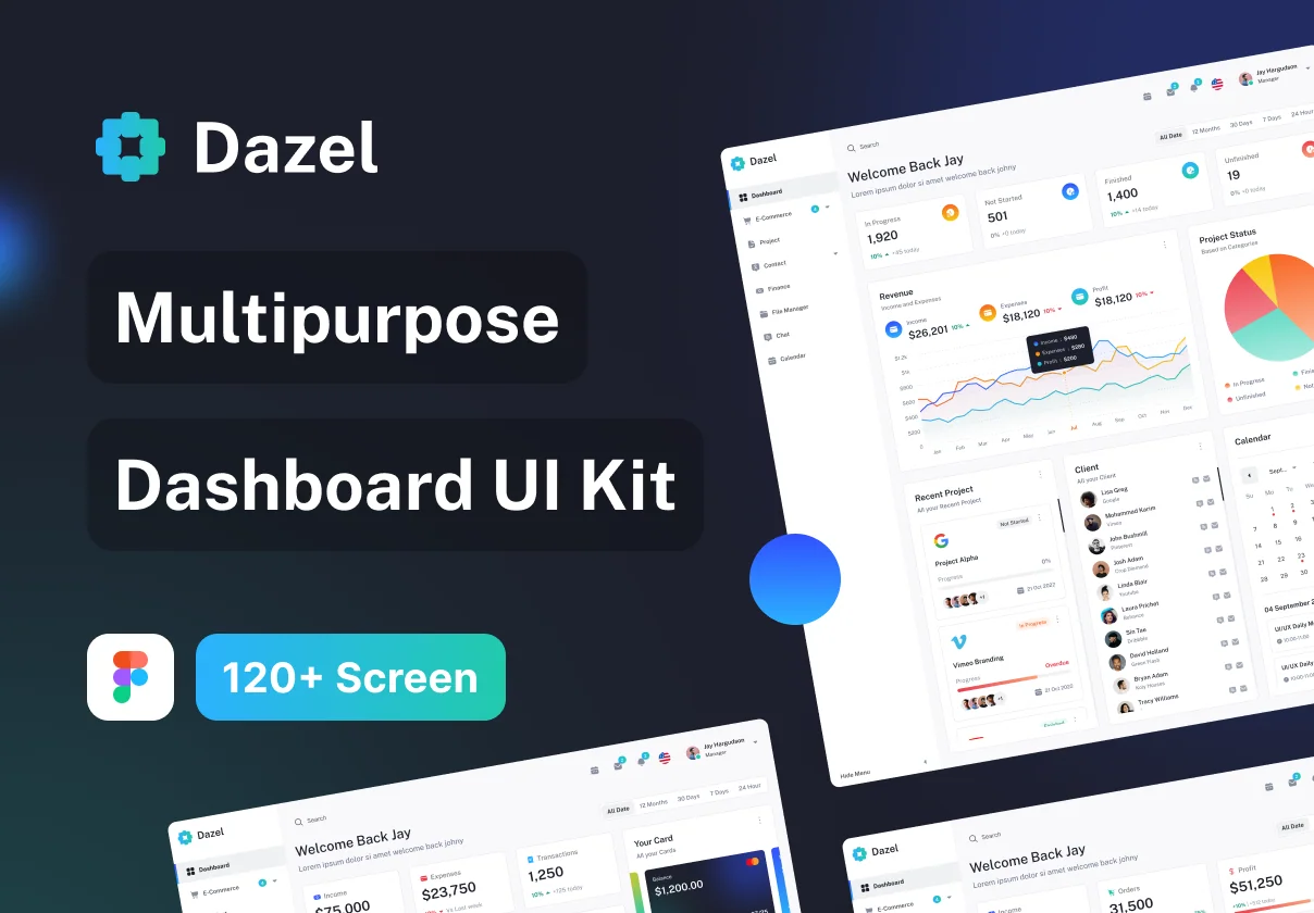Dazel Dashboard UI Kit