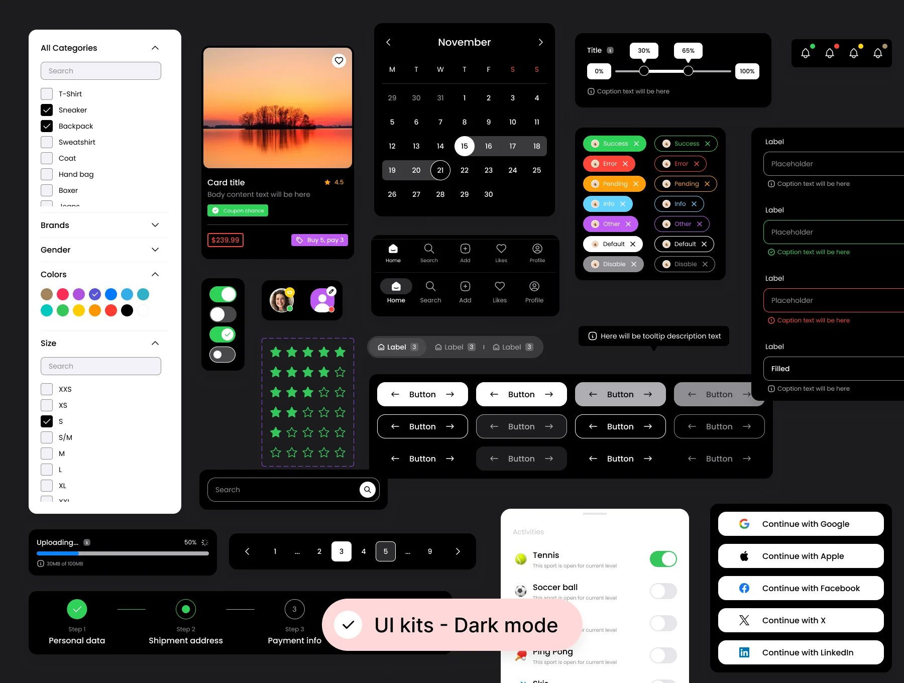 UI-win: All-in-One Atomic Design System & UI kits 6