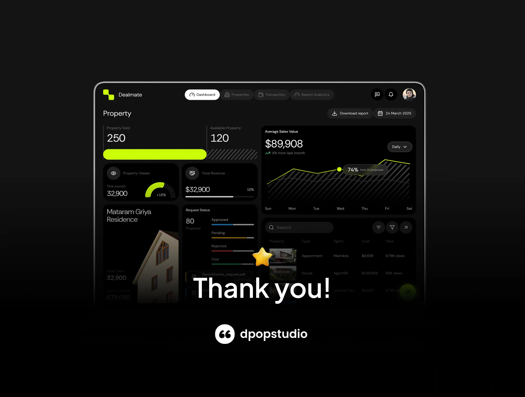 Deal Mate - B2B Real Estate Dashboard UI KIT 8