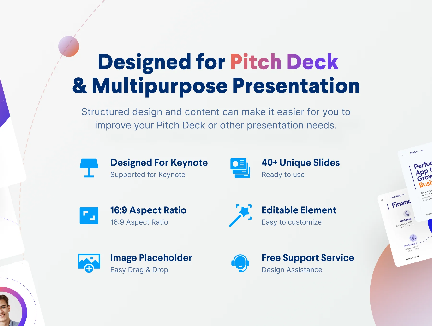 Deckly - Pitch Deck Keynote Presentation Template 2