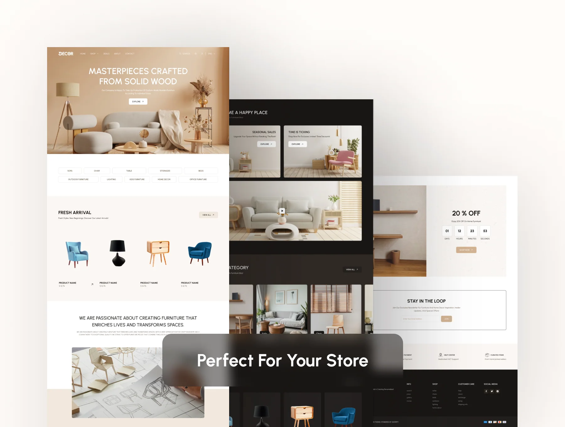 Decor: Modern Furniture Store template (Figma) 3