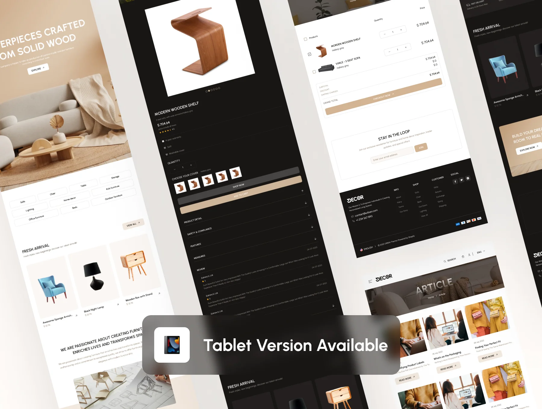 Decor: Modern Furniture Store template (Figma) 4