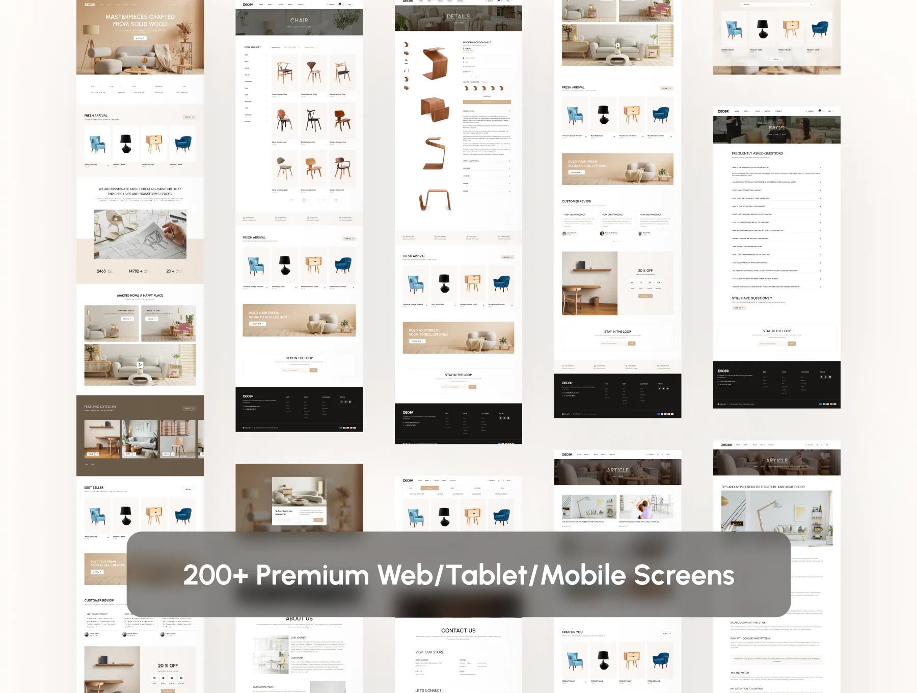 Decor: Modern Furniture Store template (Figma) 6