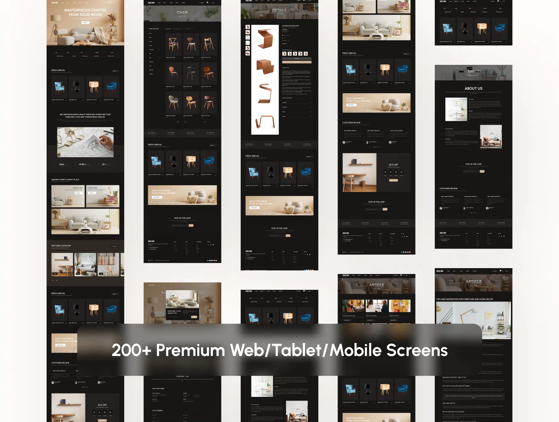 Decor: Modern Furniture Store template (Figma) 7