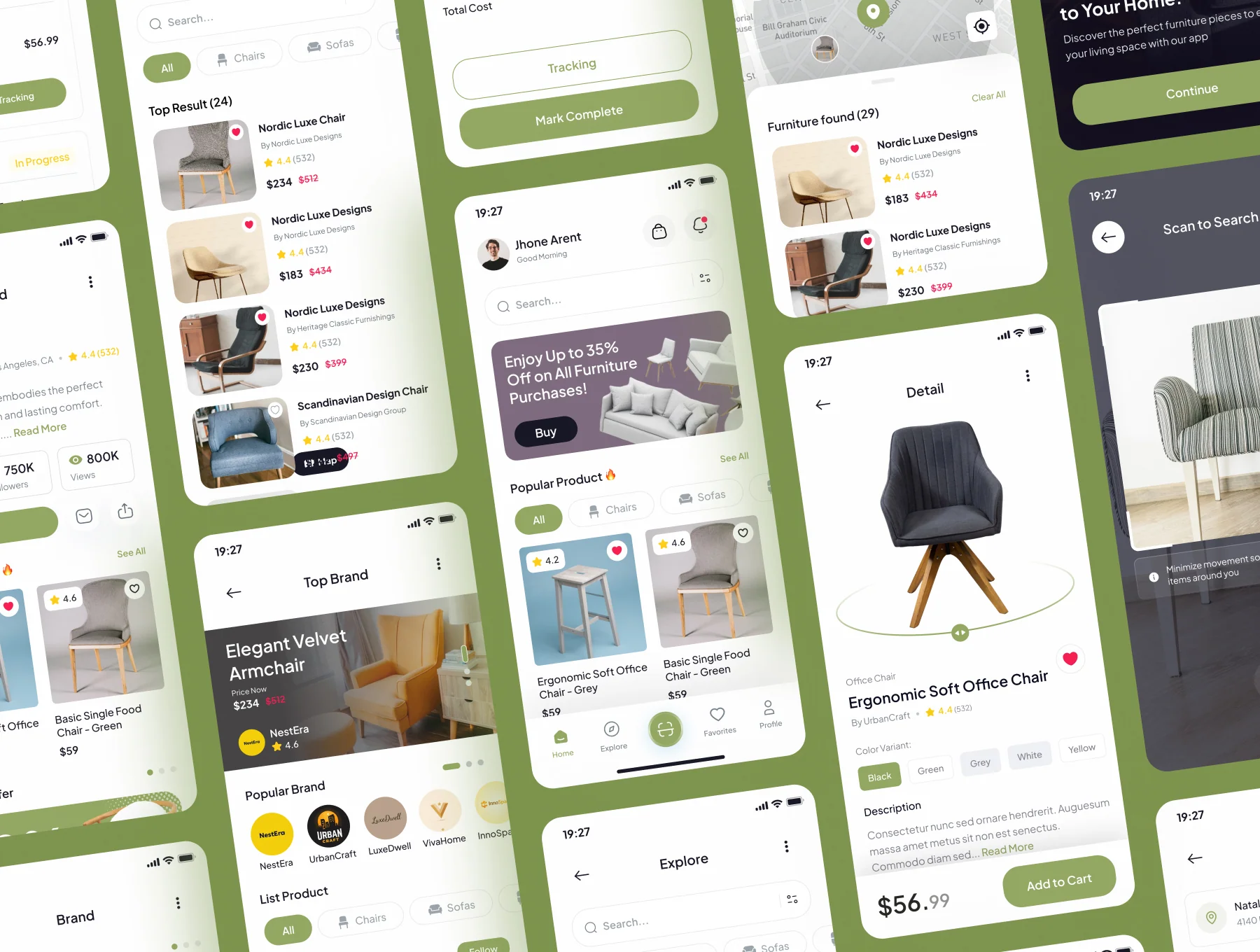 Decora - Furniture Mobile App UI Kit 5