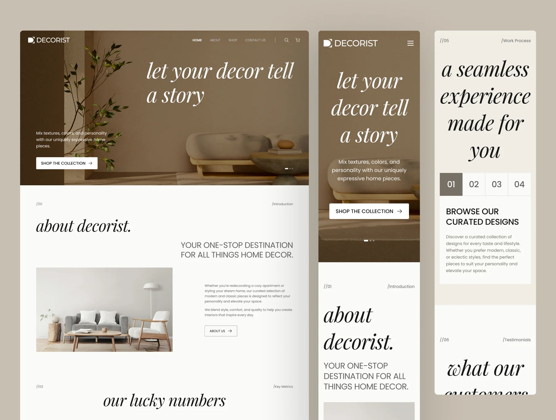 Decorist - Home Decor Website UI Figma Template 6