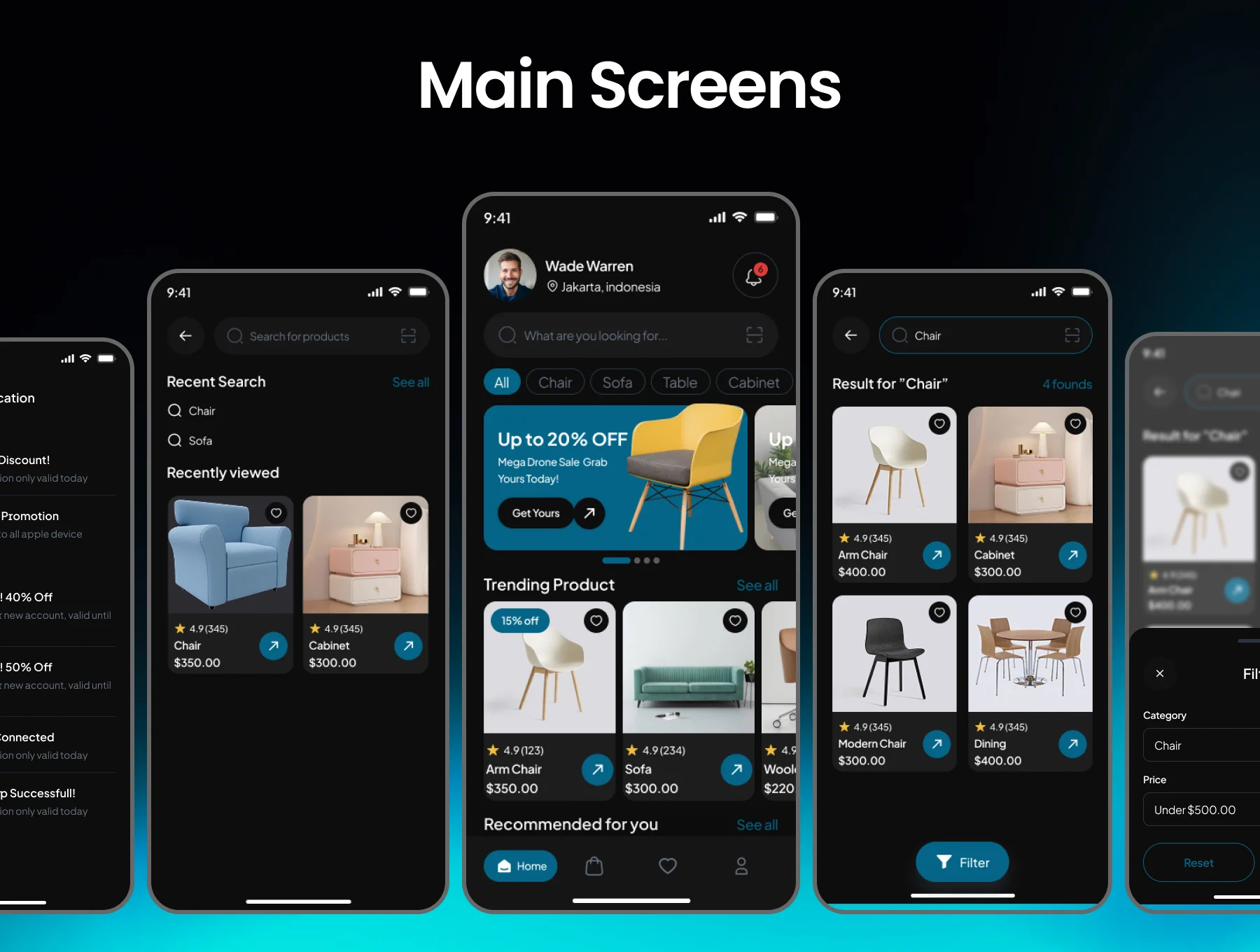 Decoro Furniture Store Mobile App  UI Kit 5