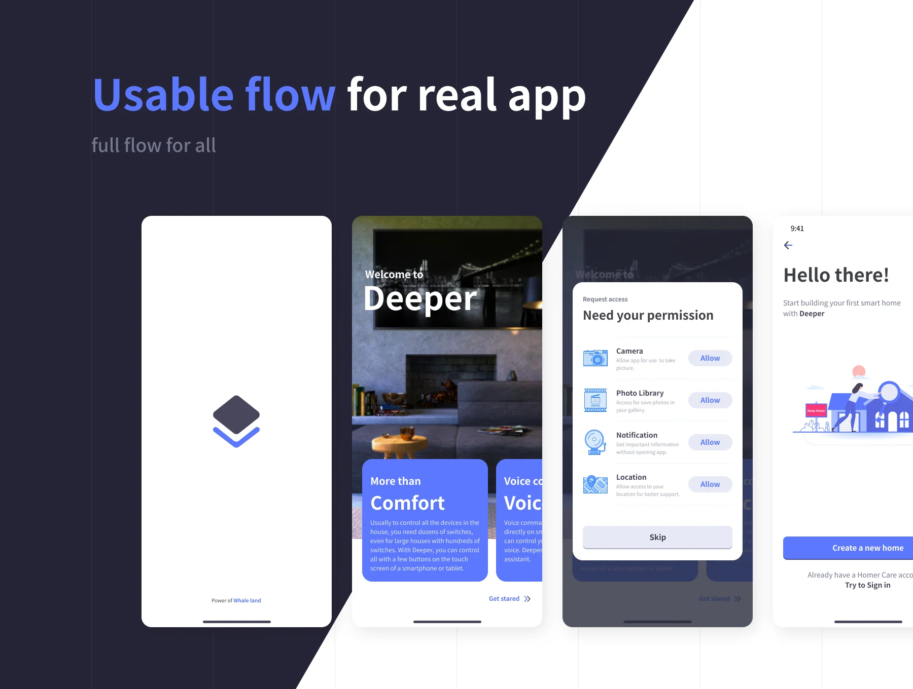 Deeper - Smart Home UI Kit 2