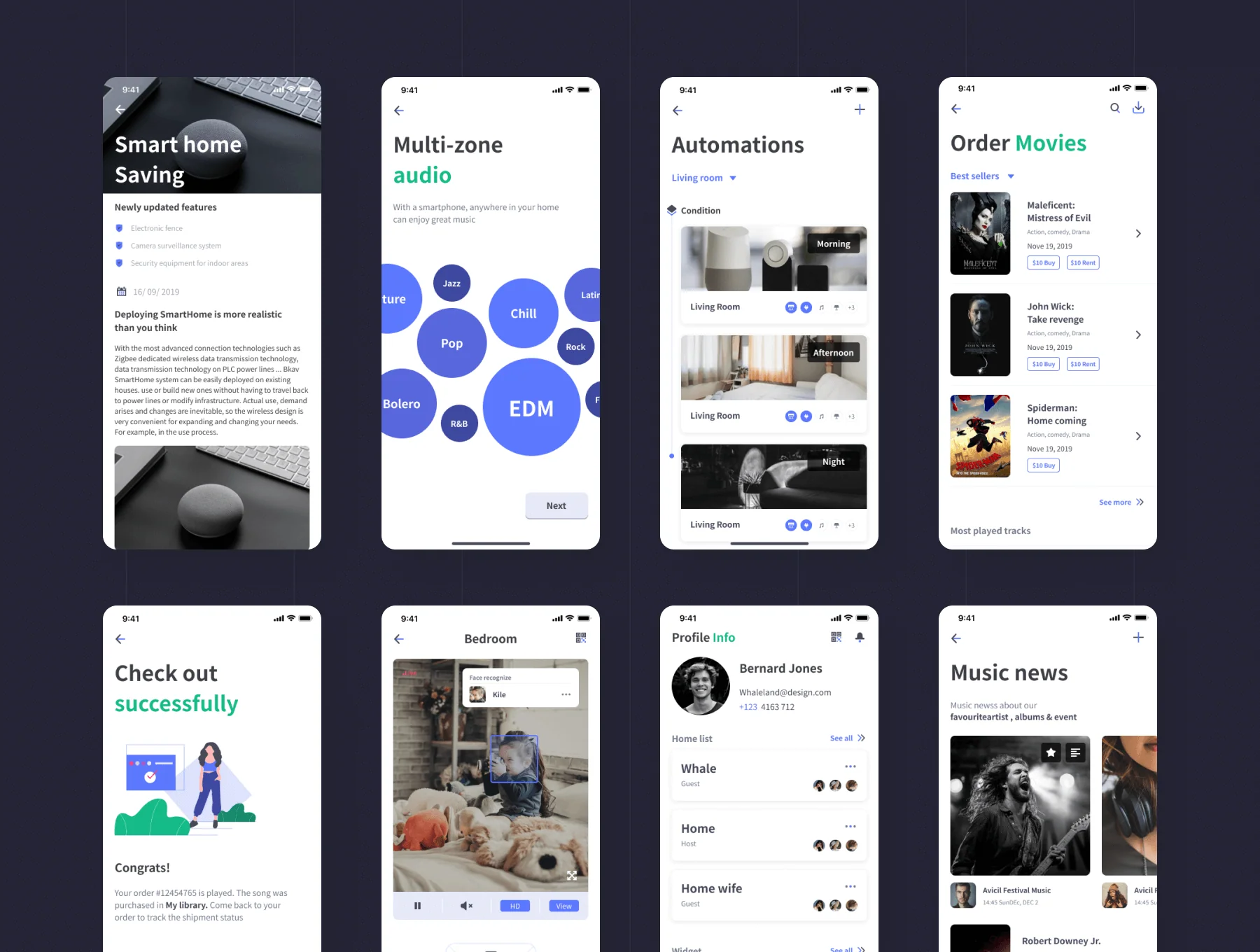 Deeper - Smart Home UI Kit 8