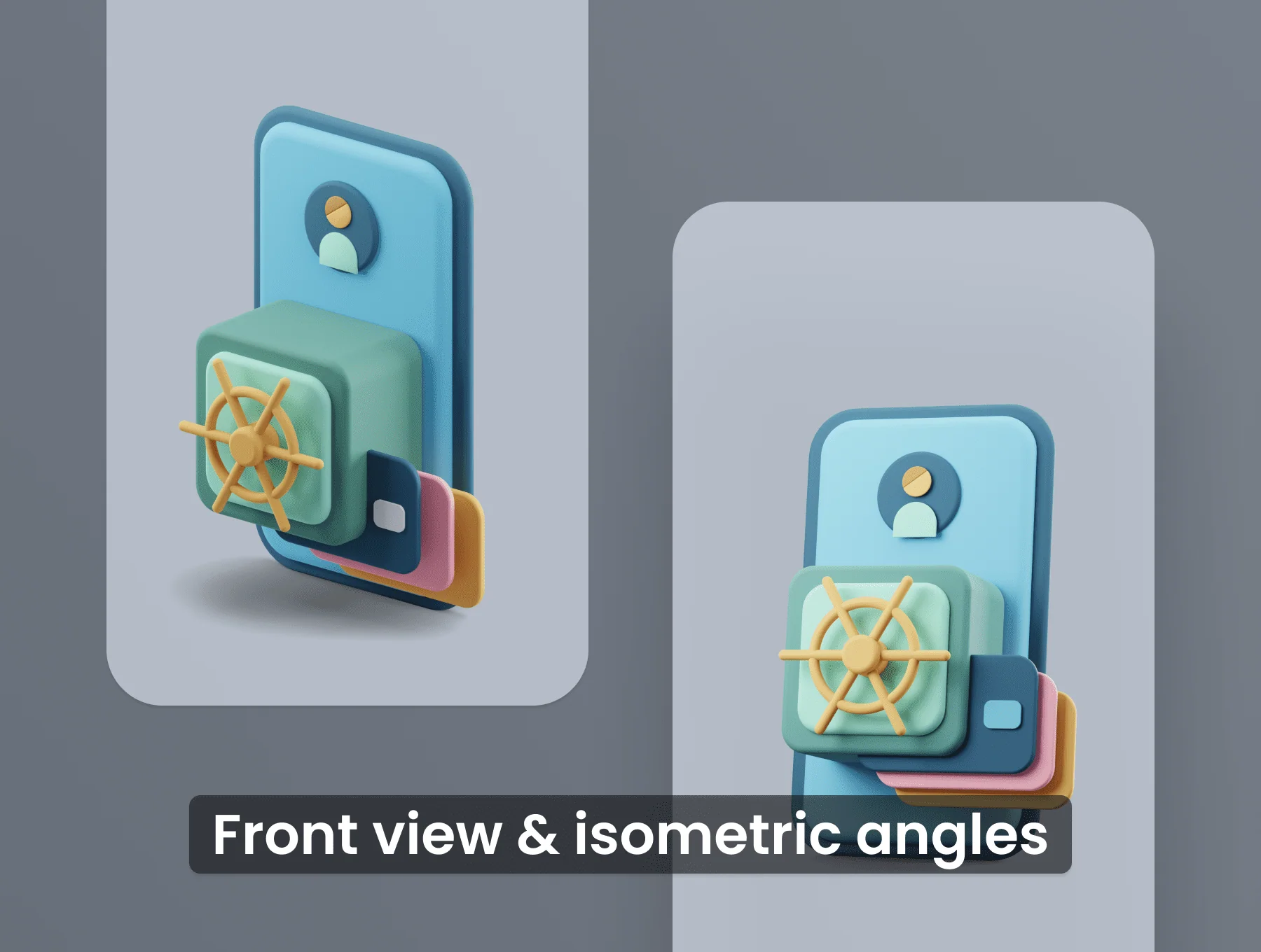 DeFicons - Crypto 3D Icon Set 6