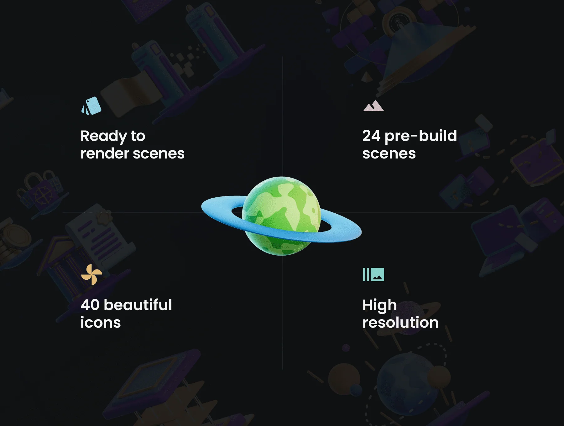 DeFicons vol. 2 - Crypto 3D Icon Set 2