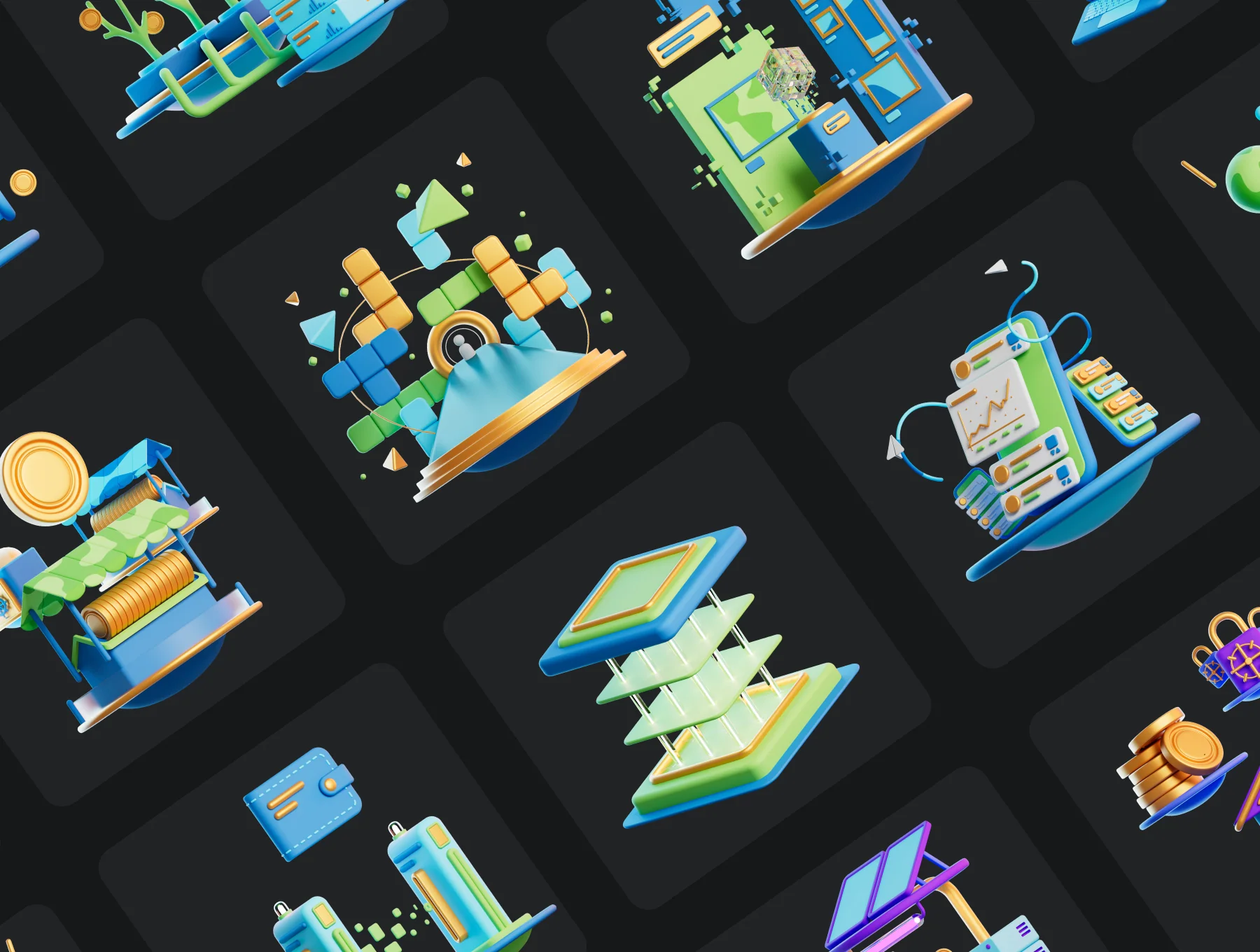 DeFicons vol. 2 - Crypto 3D Icon Set 7
