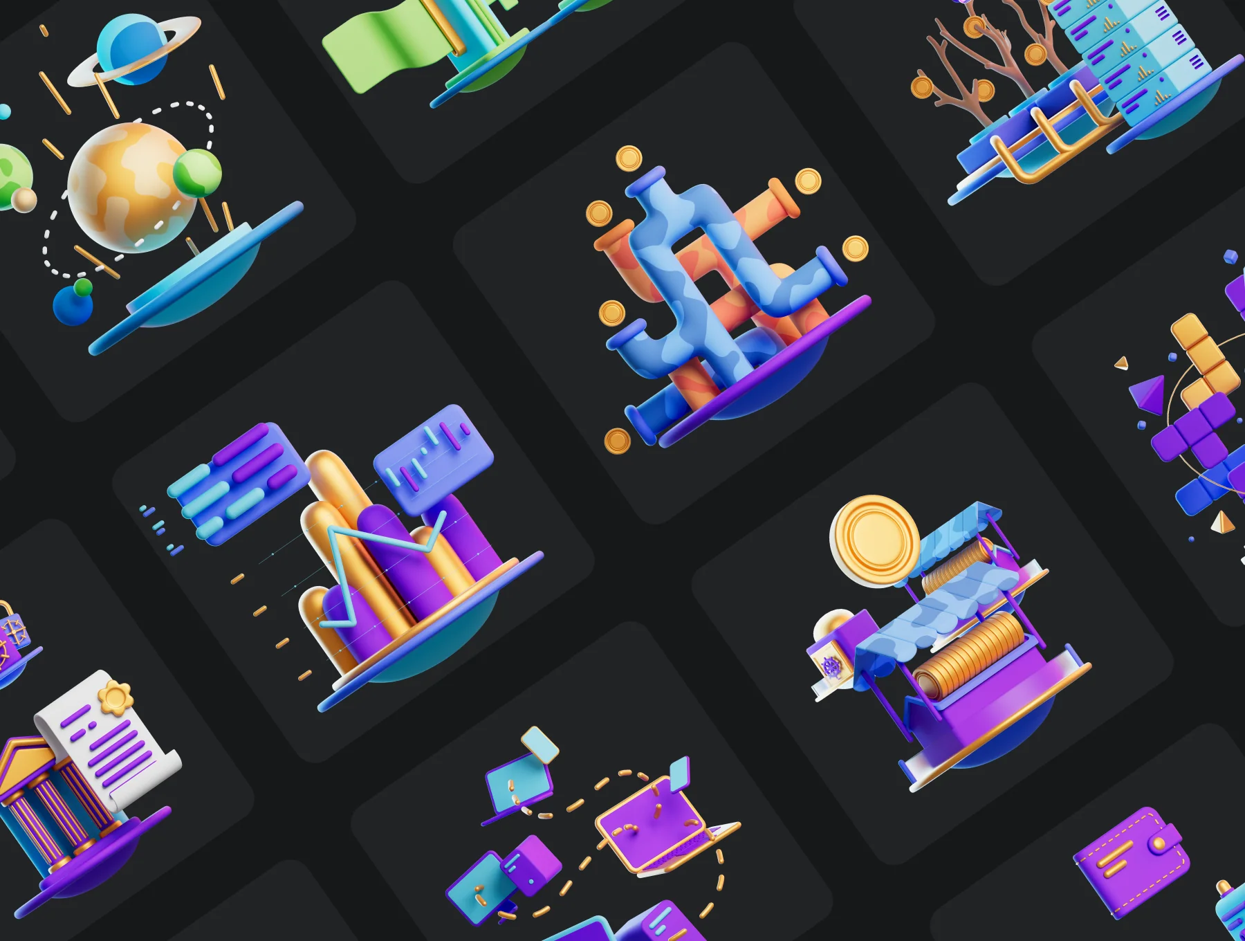 DeFicons vol. 2 - Crypto 3D Icon Set 8