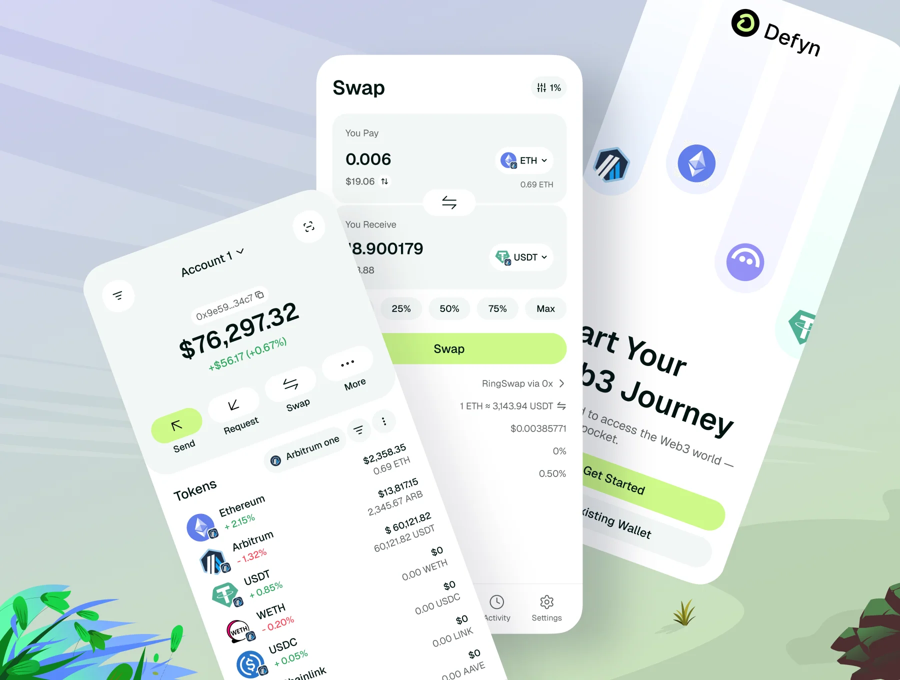 Defyn v2.0 - Web3 Wallet & DeFi App 2