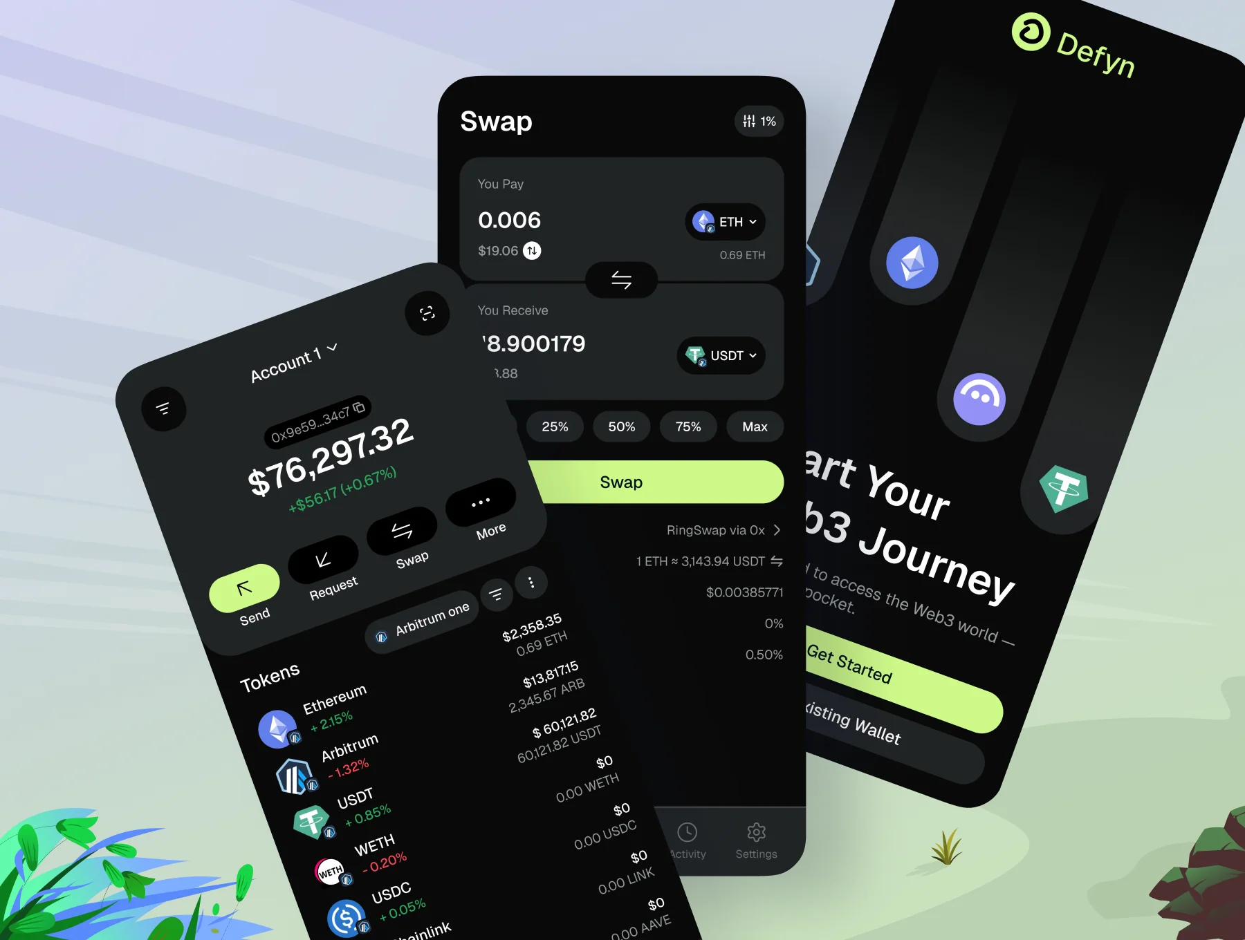 Defyn v2.0 - Web3 Wallet & DeFi App 3