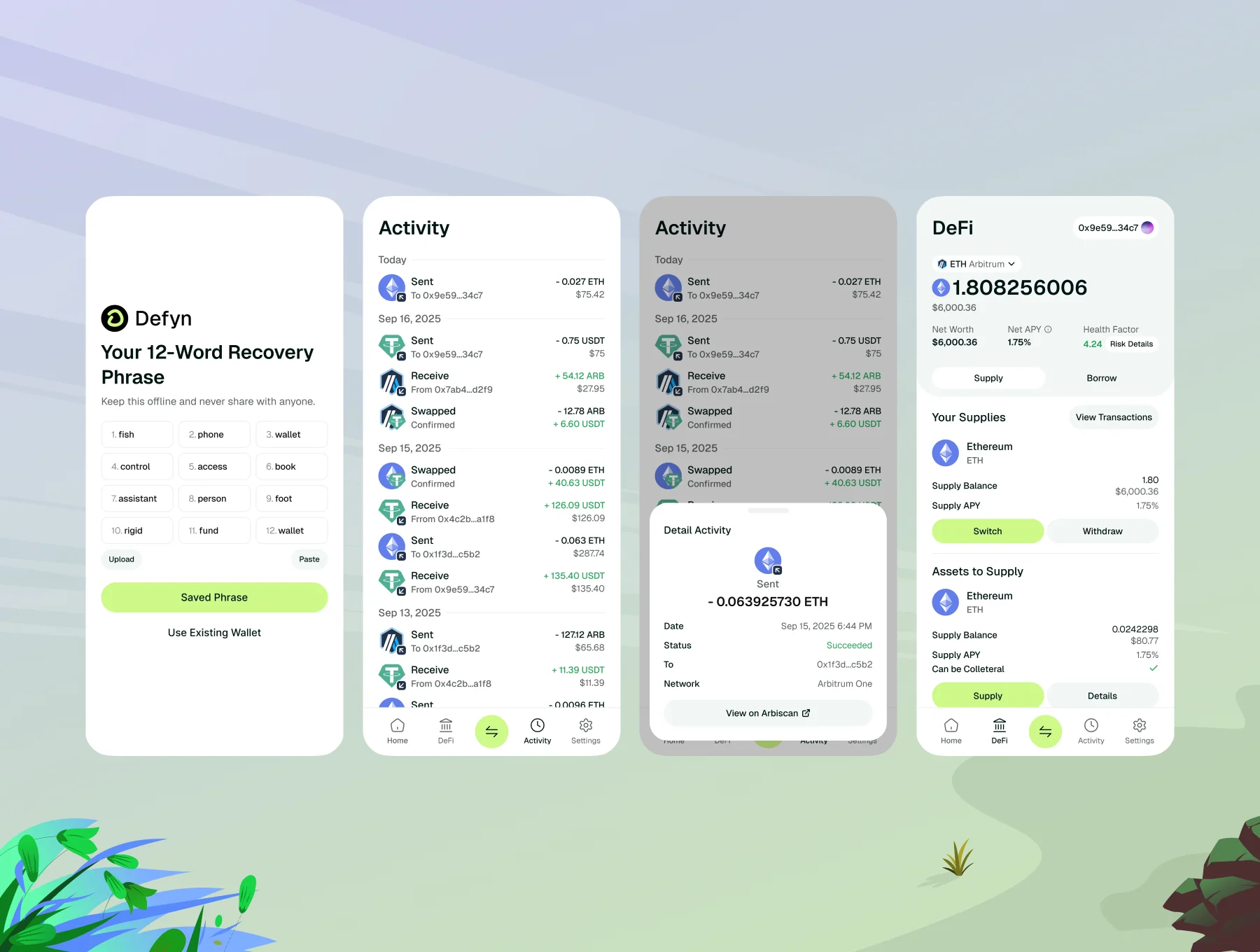 Defyn v2.0 - Web3 Wallet & DeFi App 4