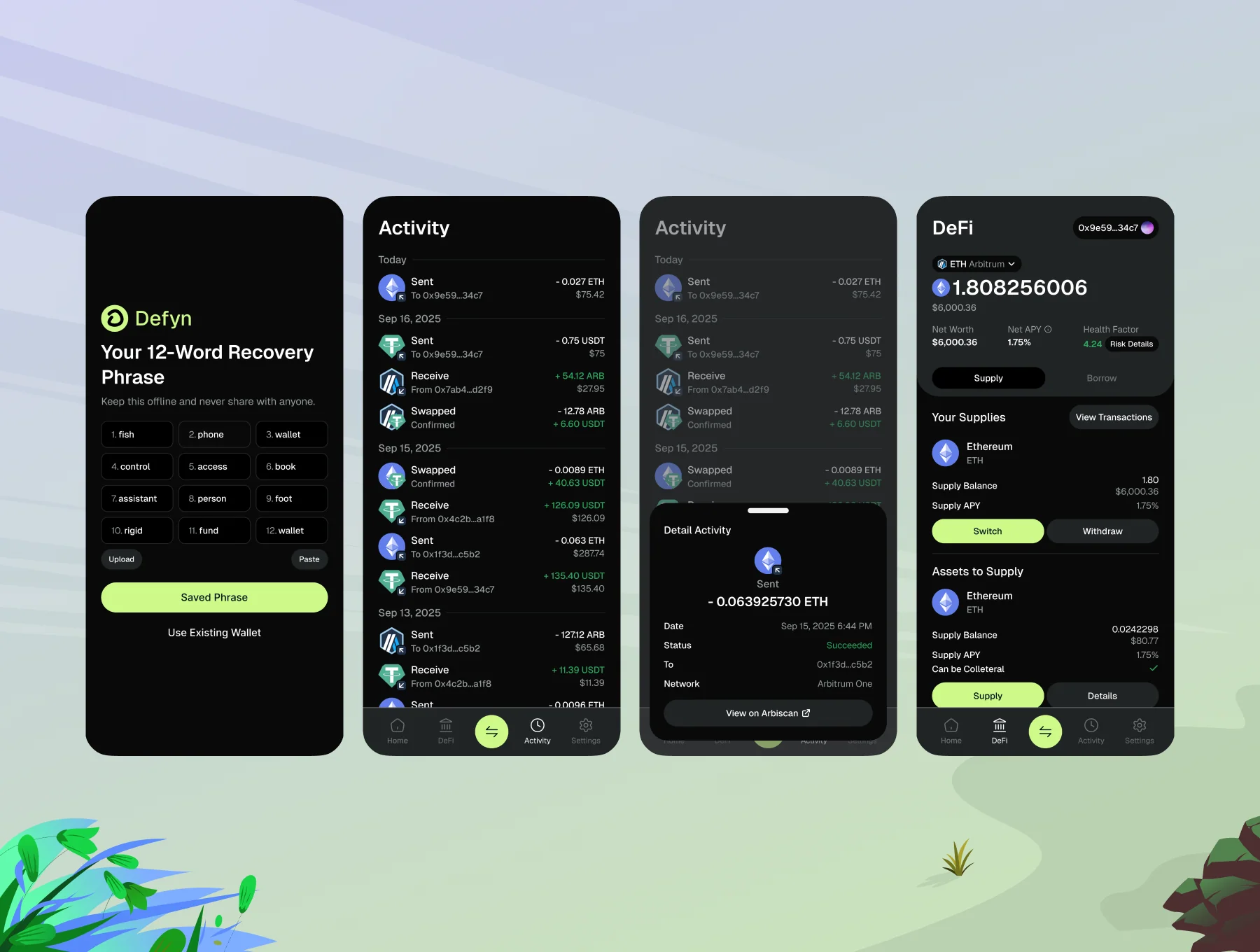 Defyn v2.0 - Web3 Wallet & DeFi App 5