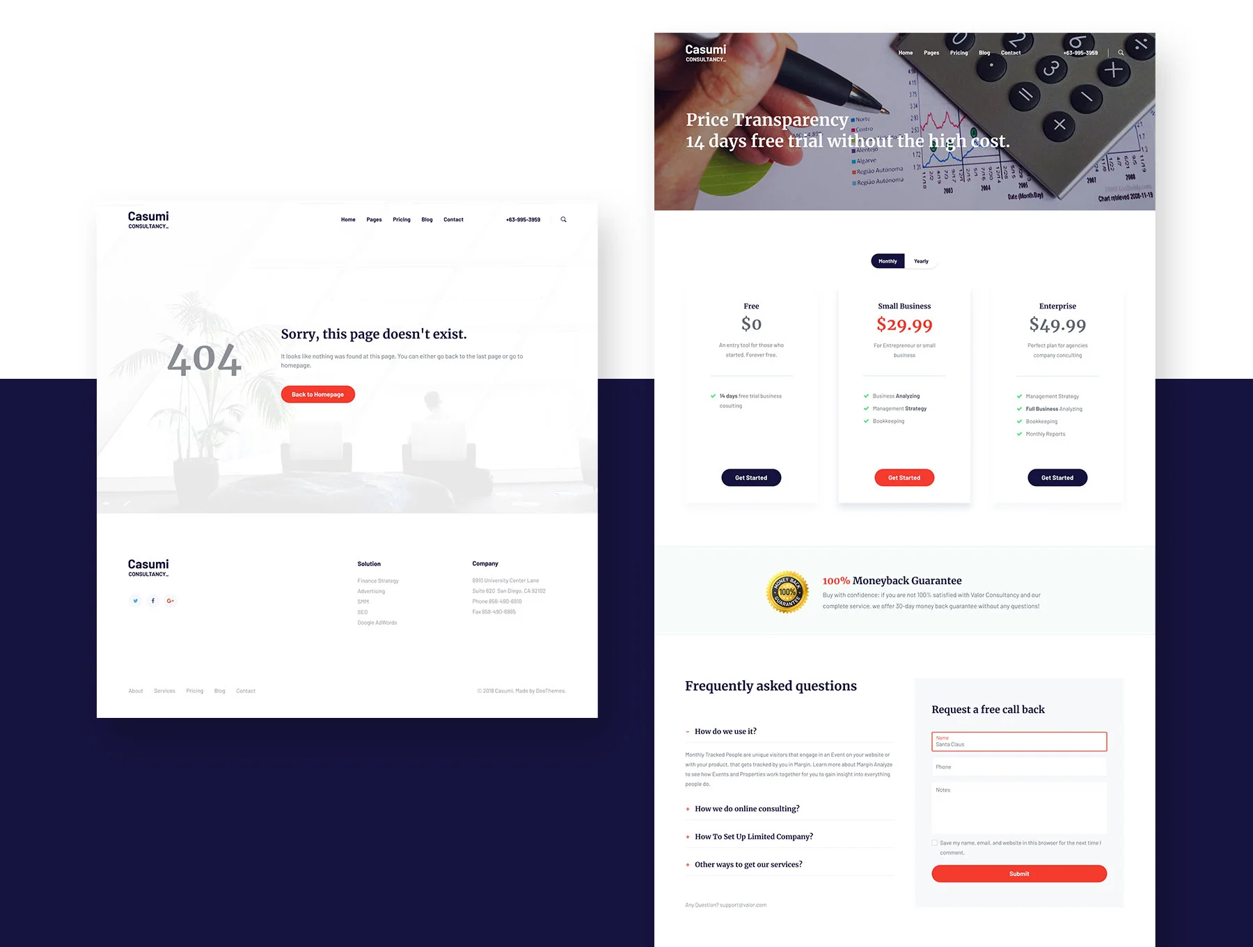 Casumi - Finance Consulting HTML Template 5