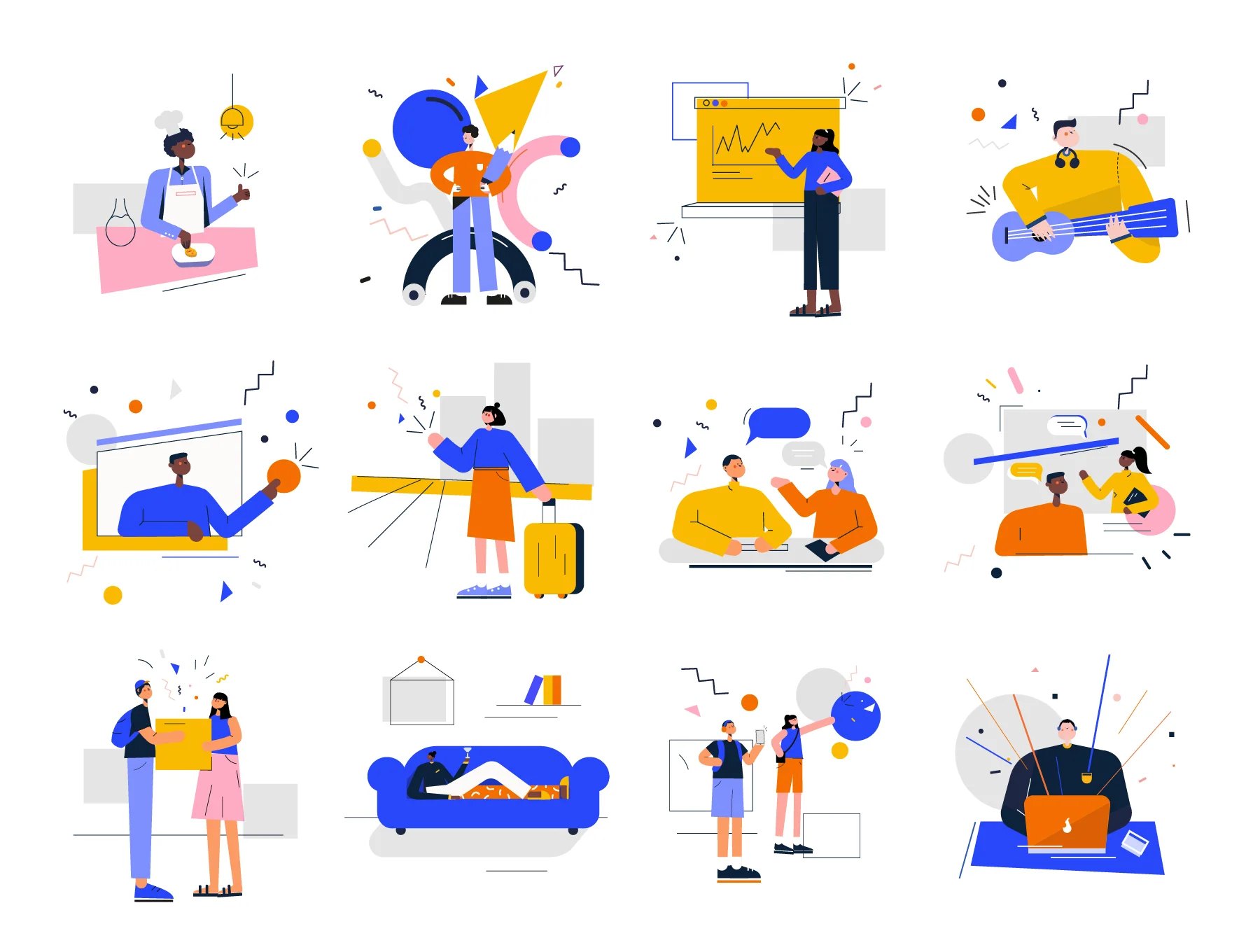 Set of Icons and Characters 6