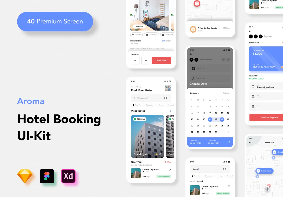 Aroma - Hotel Booking UI-Kit