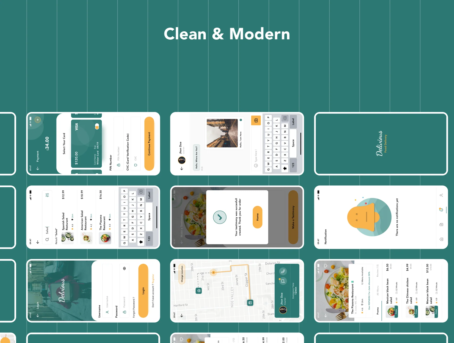 Delivious - Food Delivery UI-KIT 2